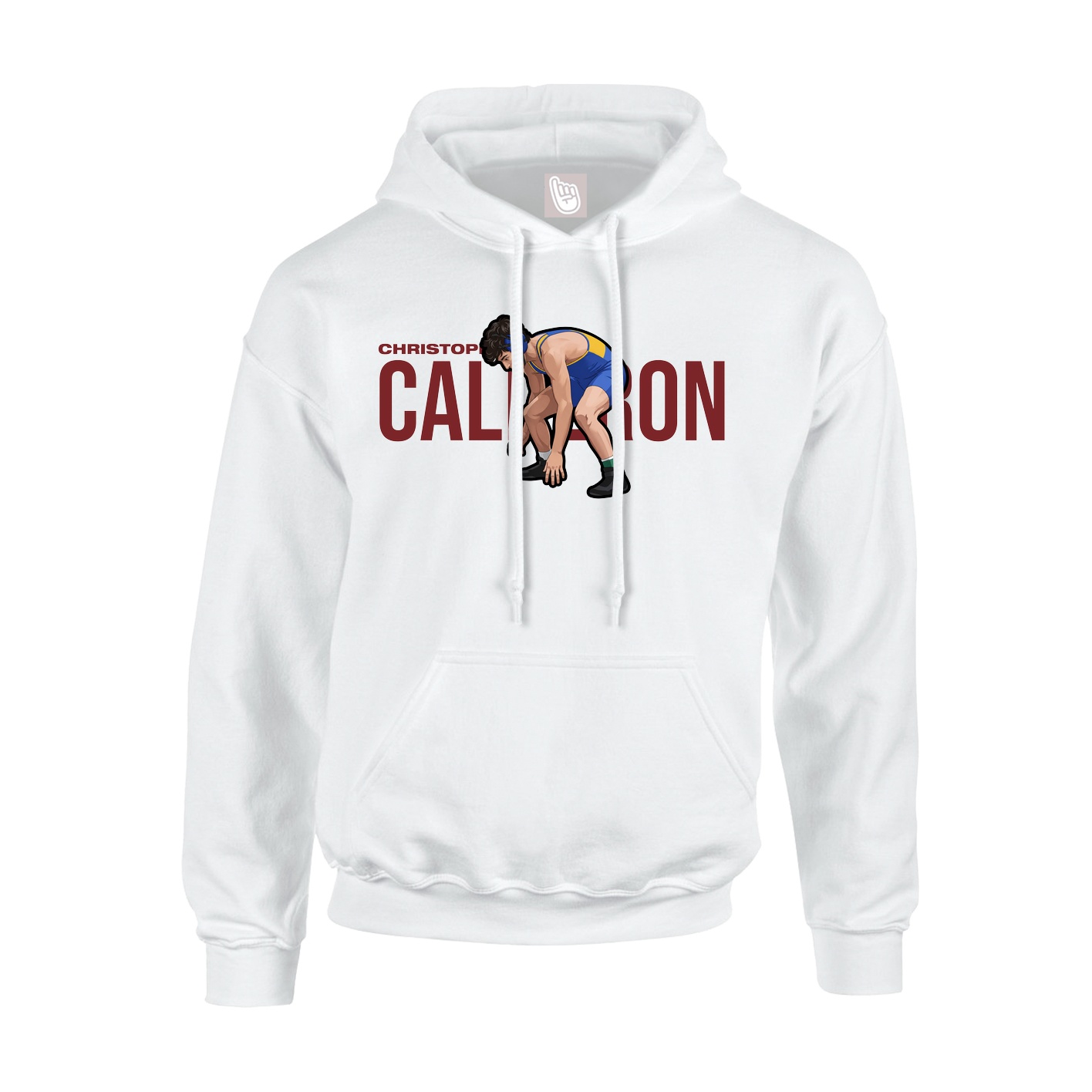 Youth Hoodie — Player Name in White