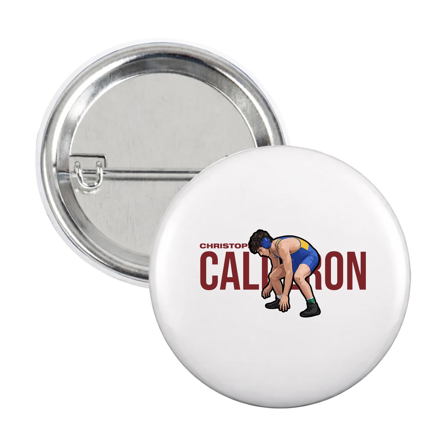 Game Day Button — Player Name in White