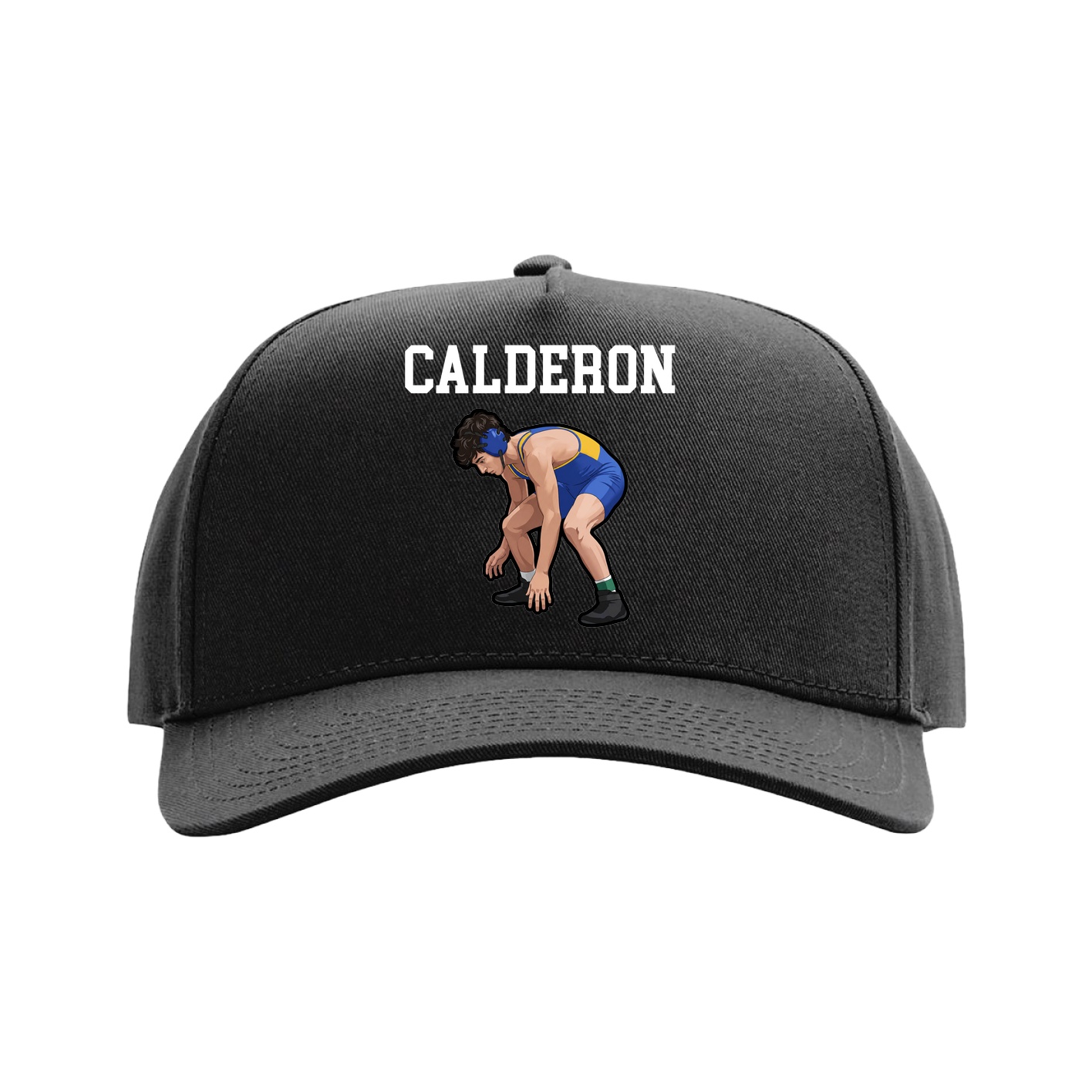 Full Fabric Five-Panel Champ Cap — Shirsey in Black