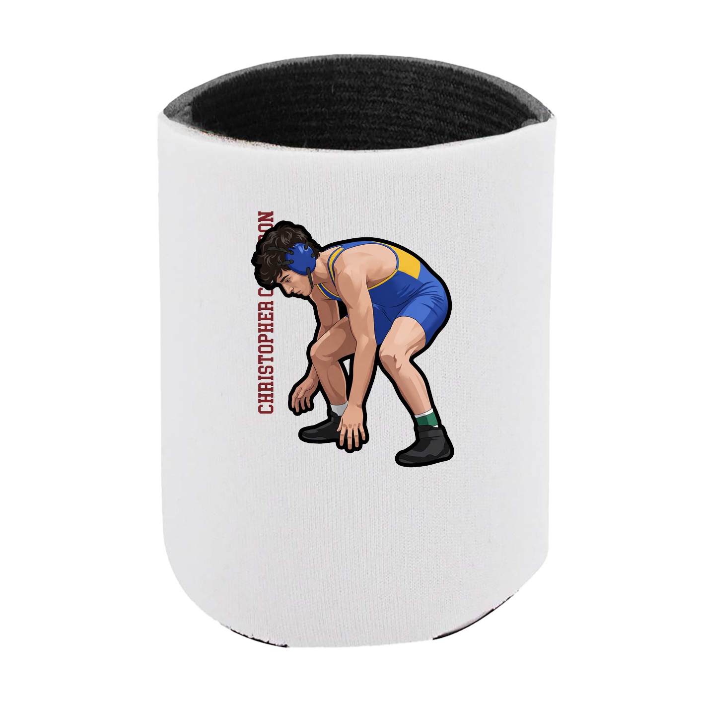 Can Holder — Name Vertical in White