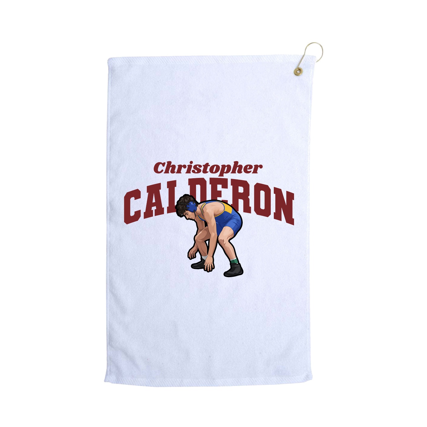 Golf Towel — Signature Arch in White
