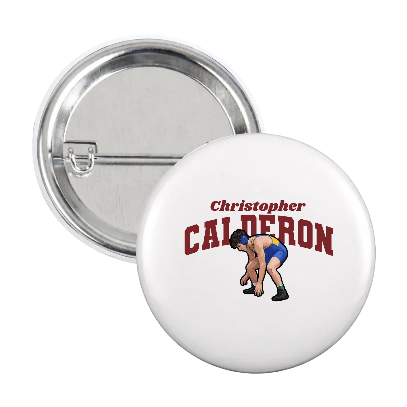 Game Day Button — Signature Arch in White