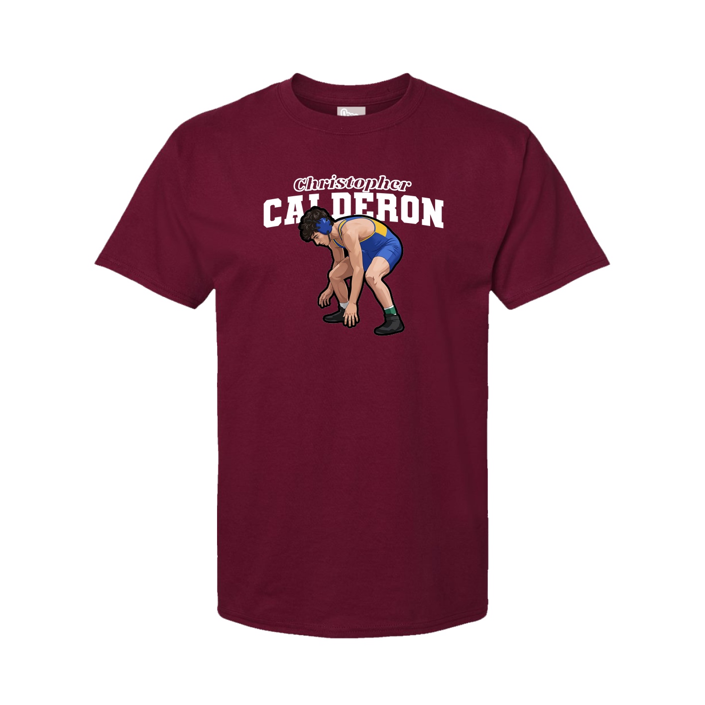 Youth Tee — Name Arch in Cardinal