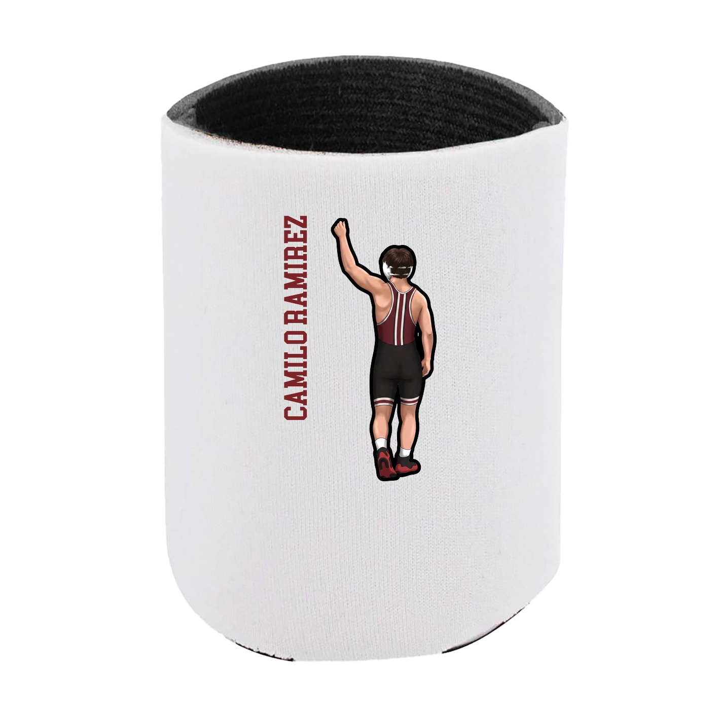 Can Holder — Name Vertical in White