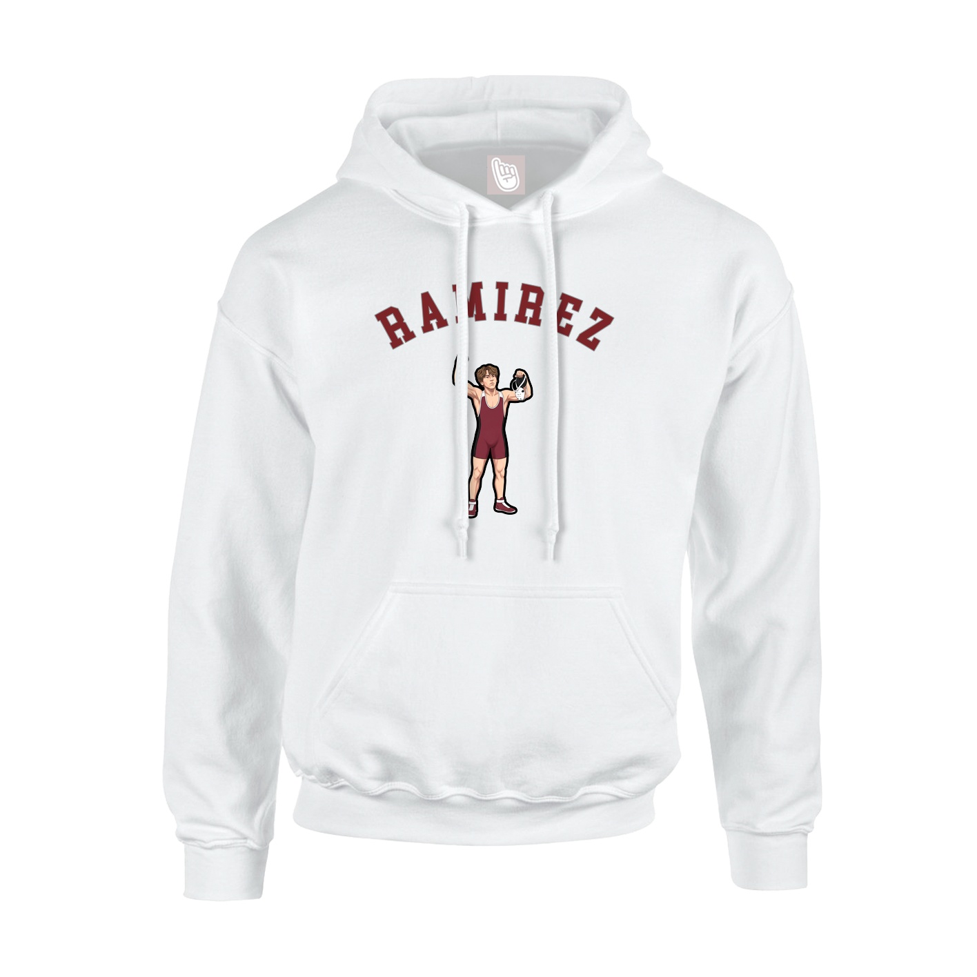 Hoodie — Shirsey Arch in White