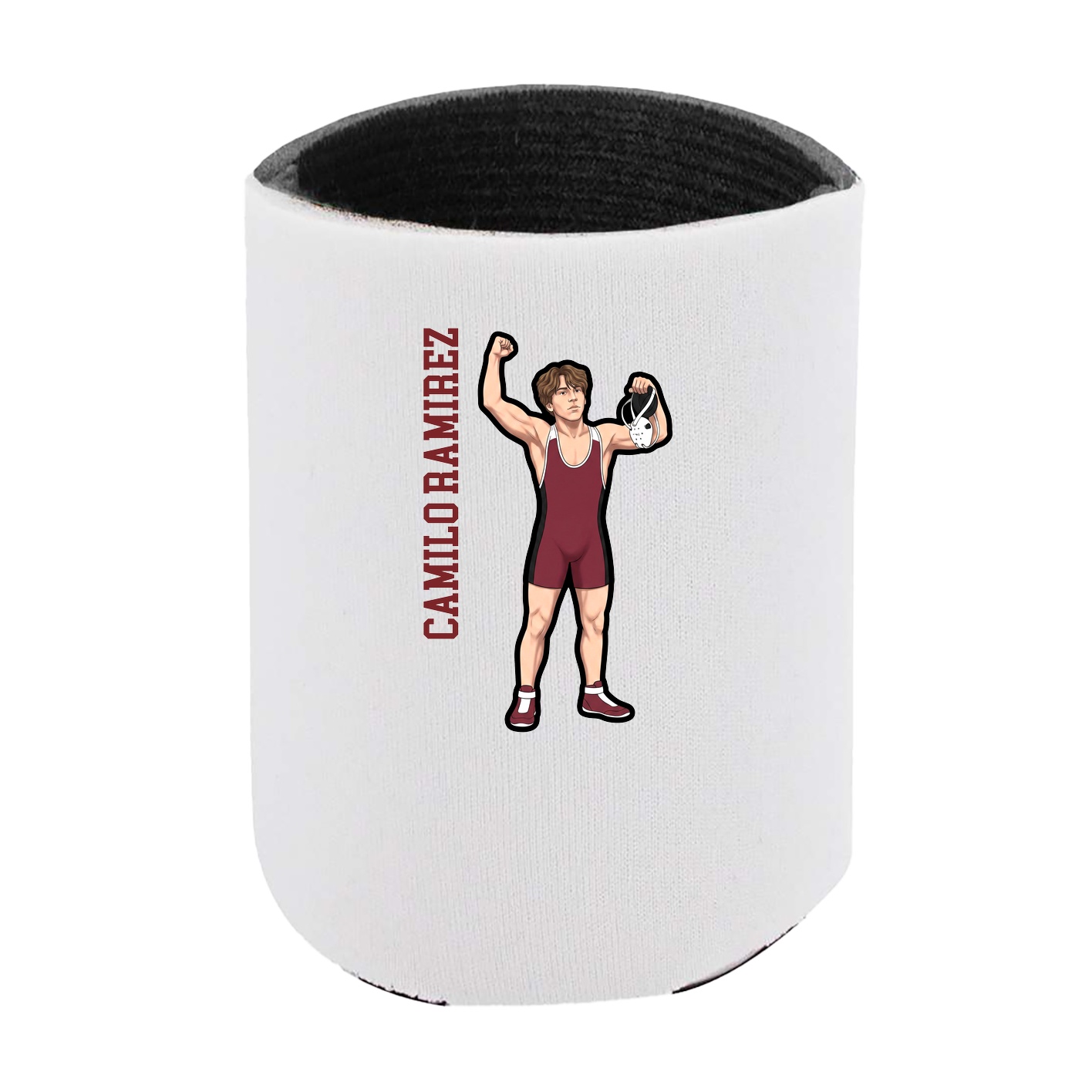 Can Holder — Name Vertical in White