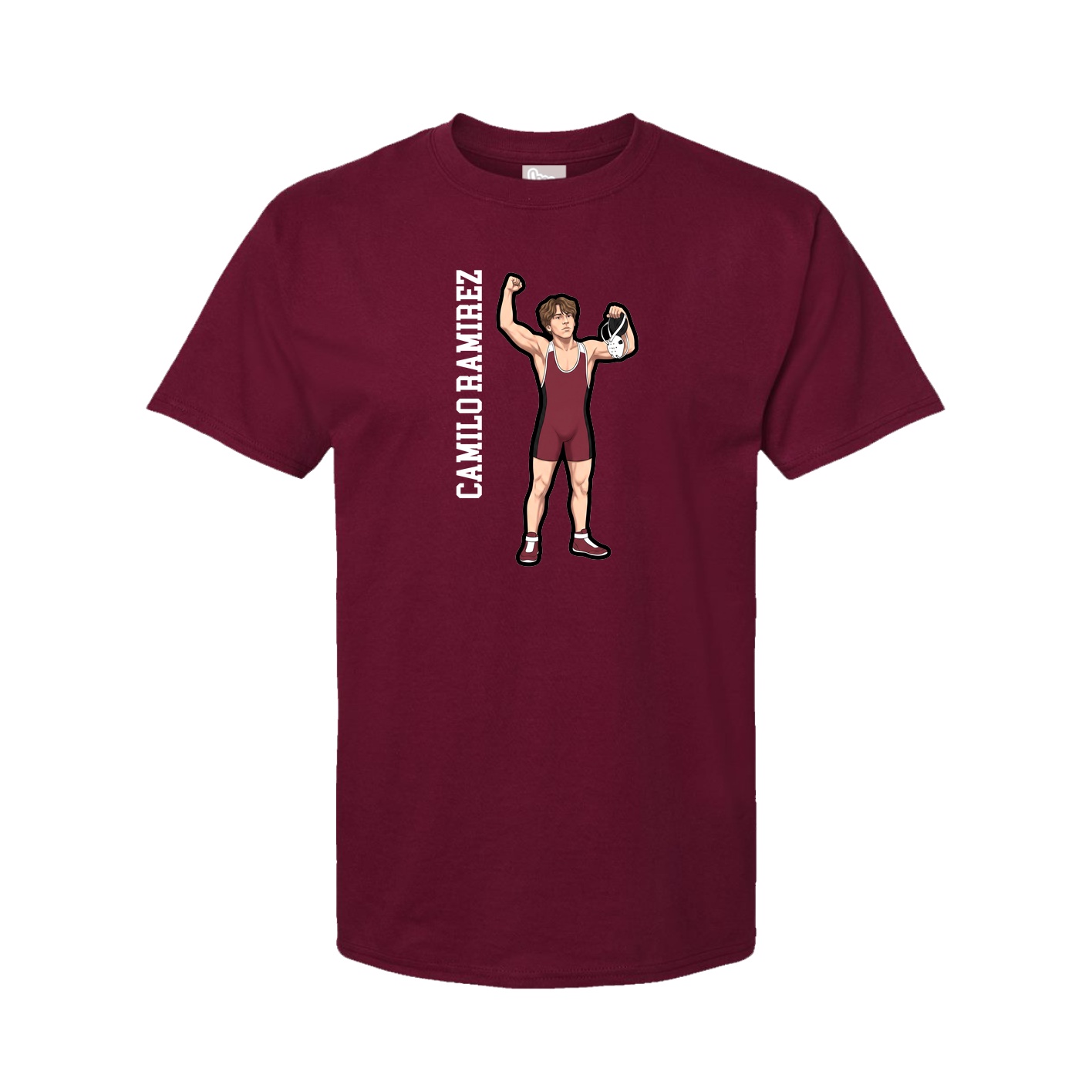 Tee — Name Vertical in Cardinal