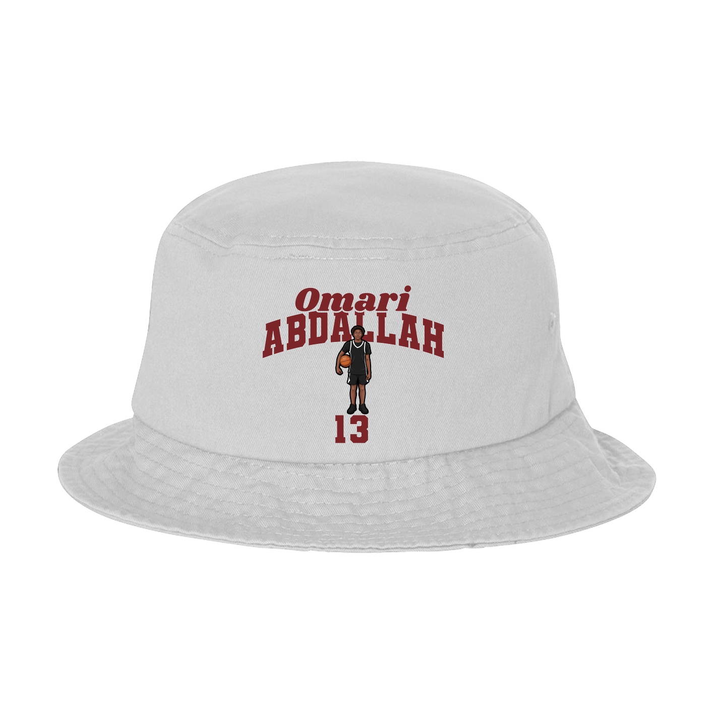 Bucket Cap — Signature Arch in White