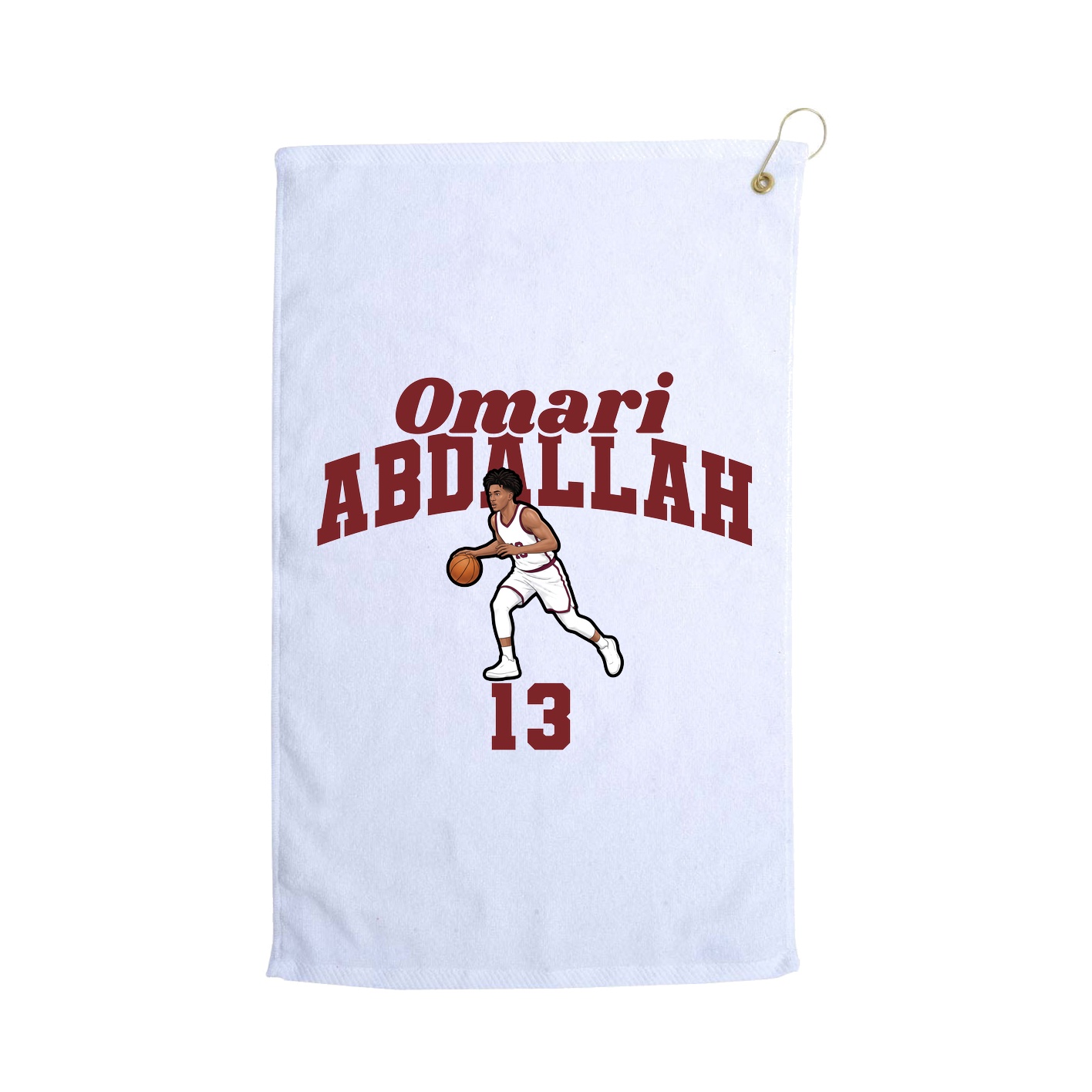 Golf Towel — Signature Arch in White