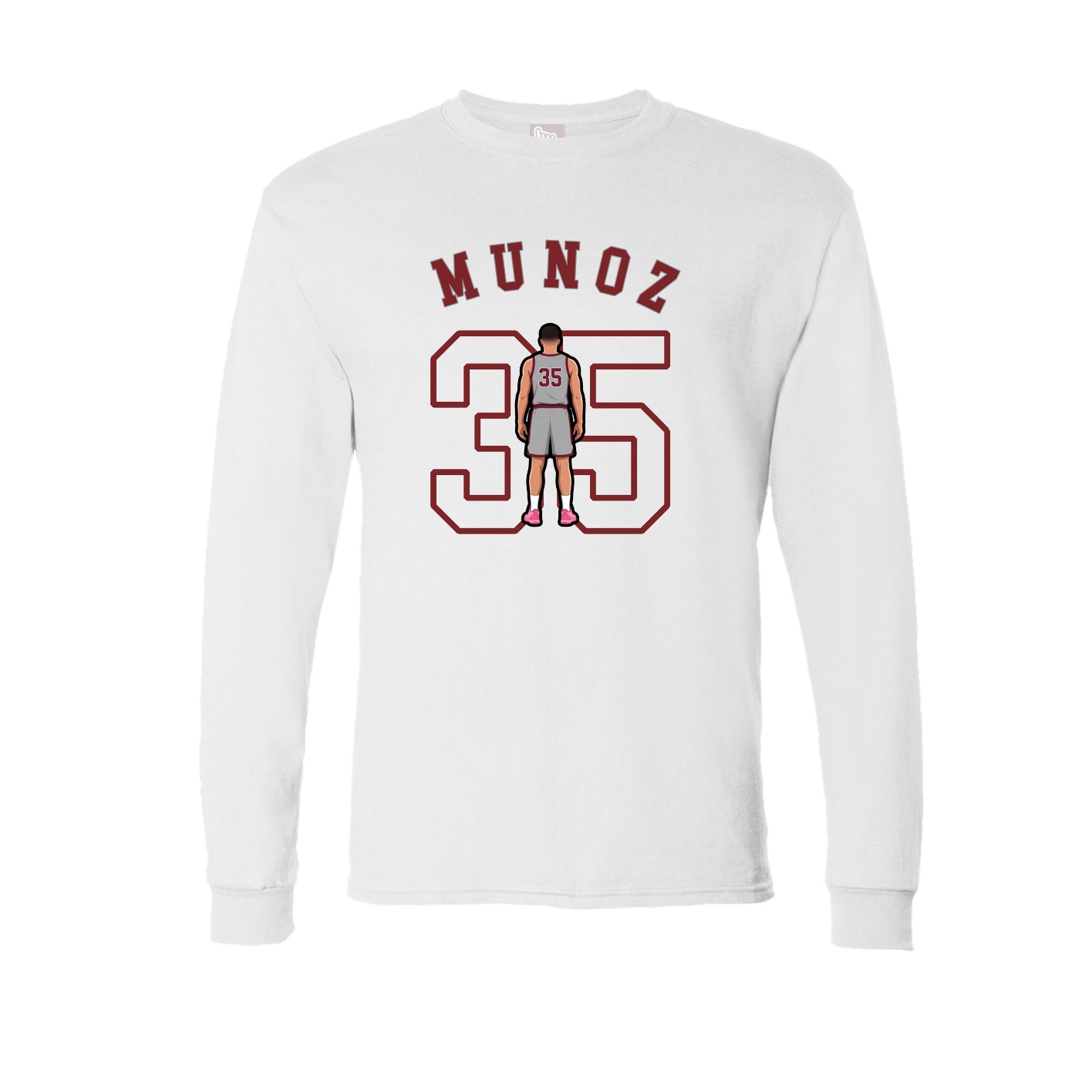 Long Sleeve Tee — Shirsey Arch in White