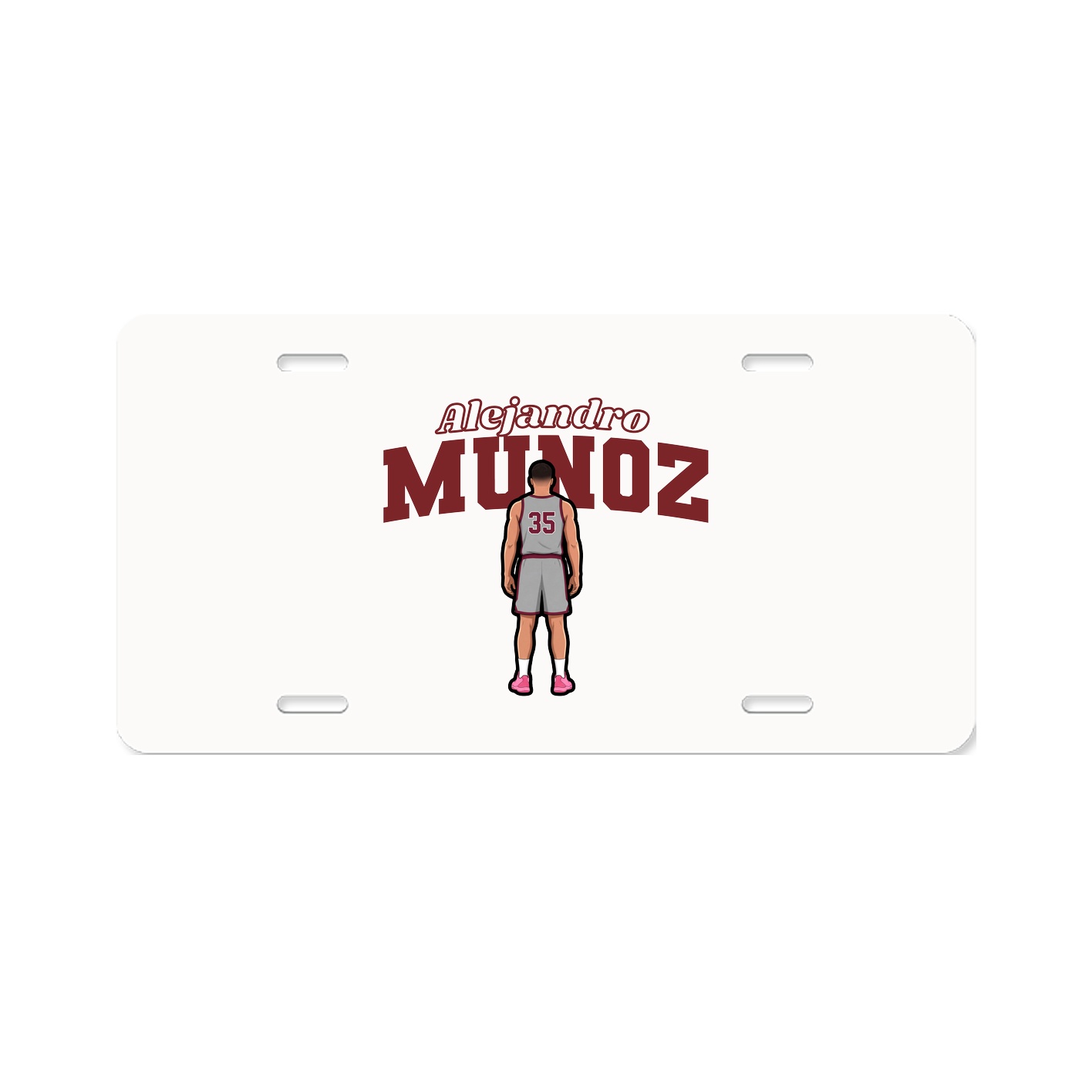 License Plate — Name Arch in Classic