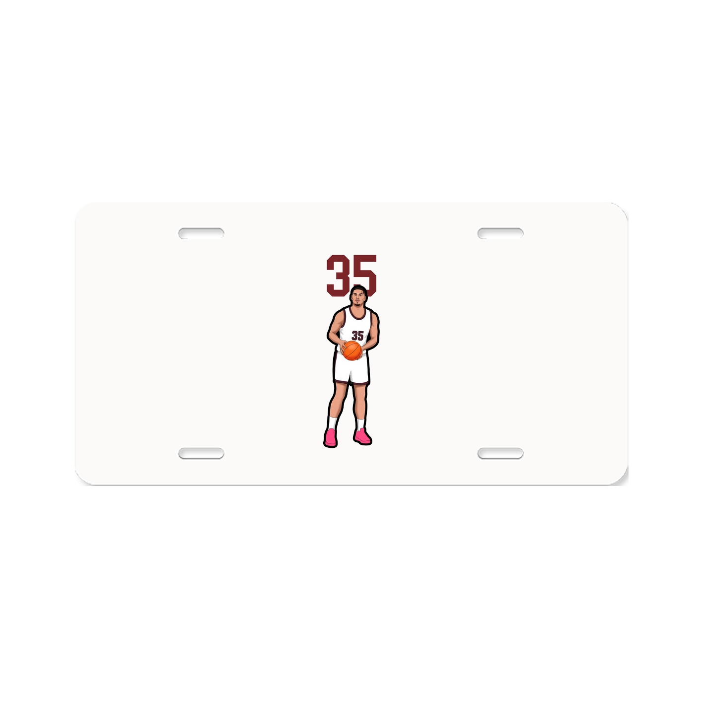 License Plate — Number Top in Classic