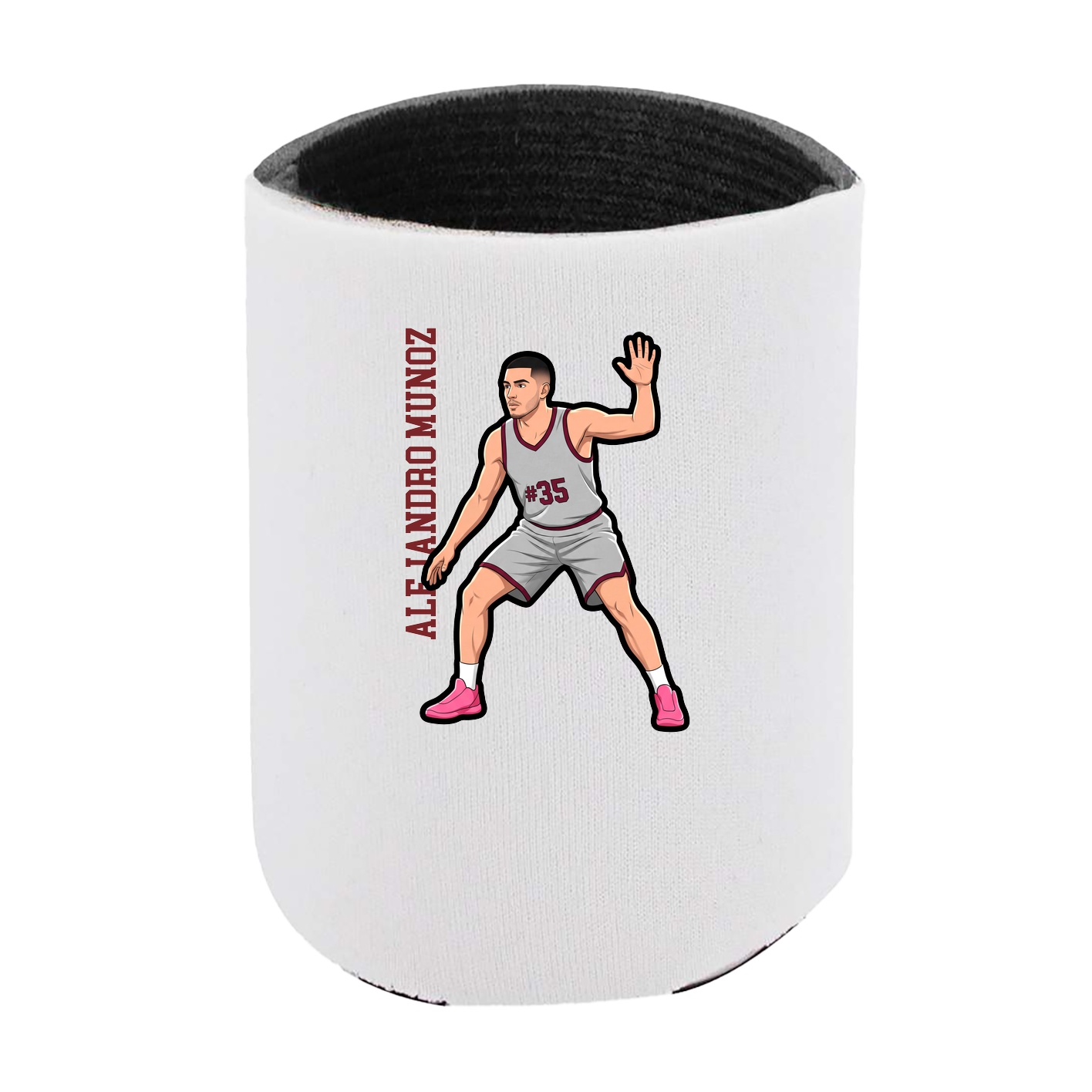 Can Holder — Name Vertical in White