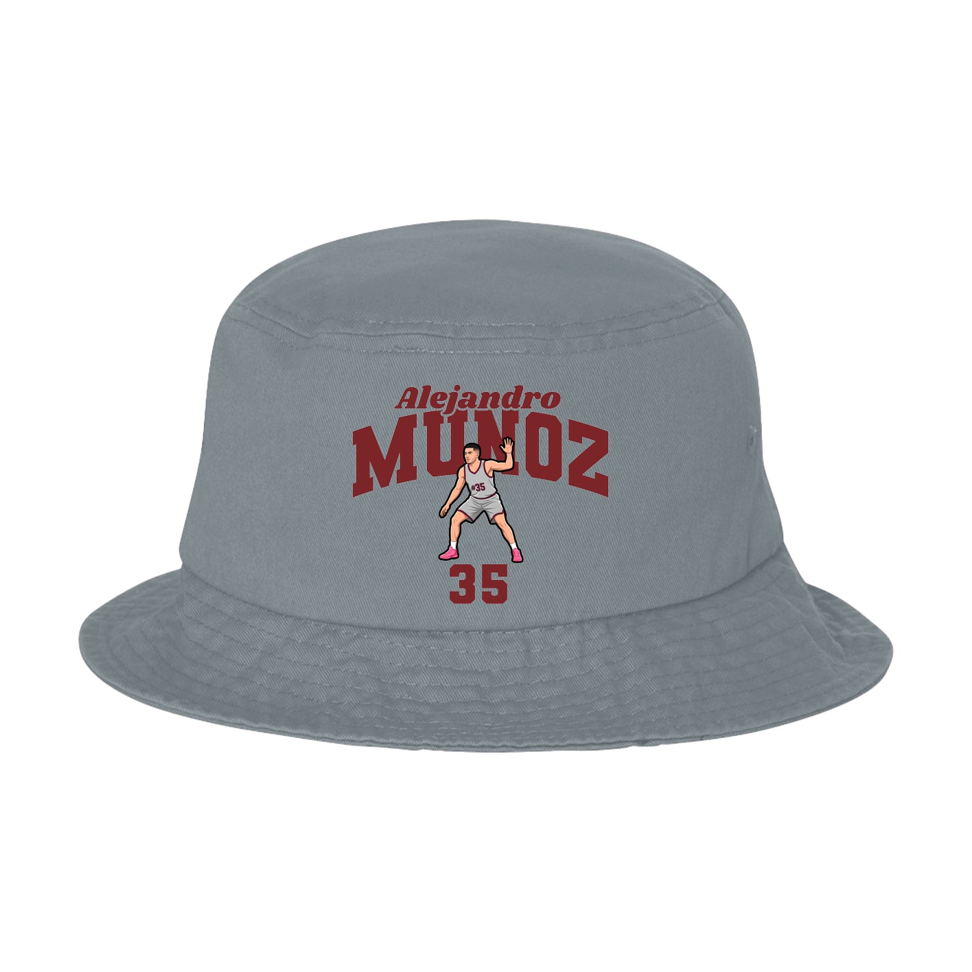 Bucket Cap — Signature Arch in Grey