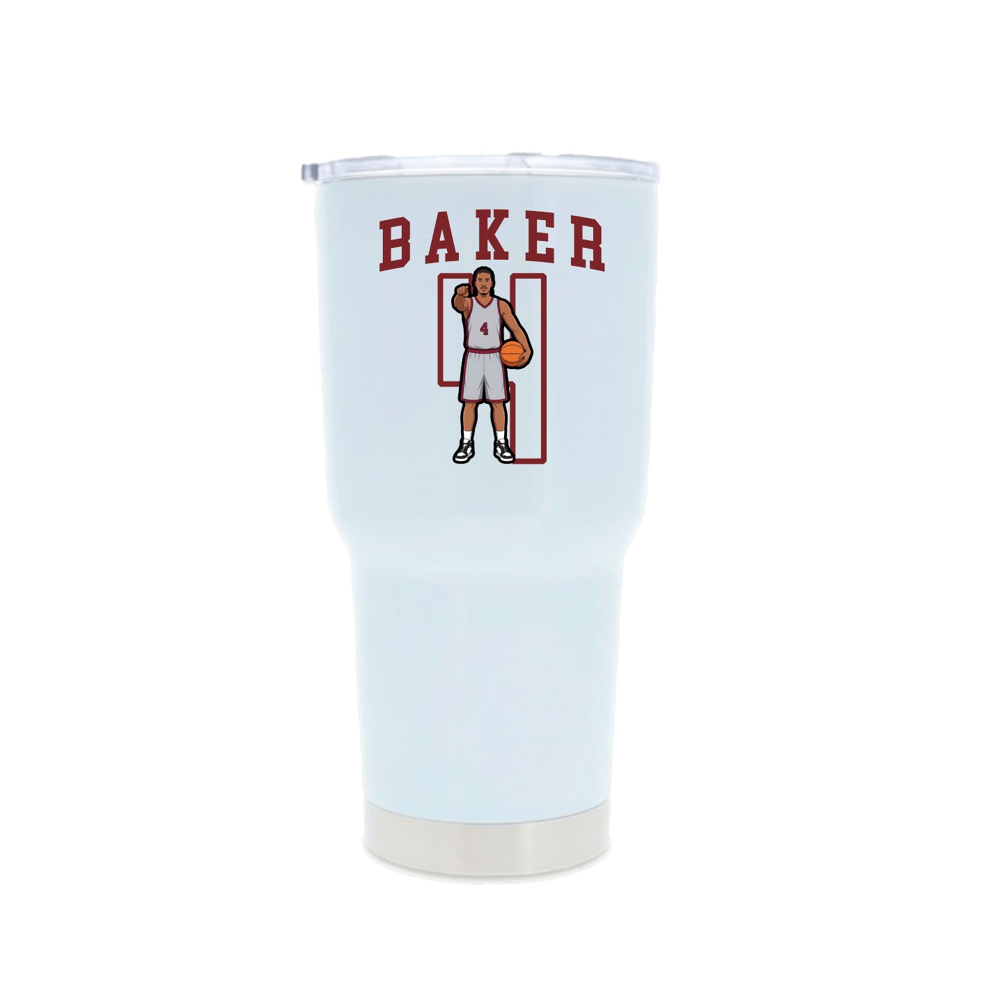30oz Stainless Steel Tumbler — Shirsey in White