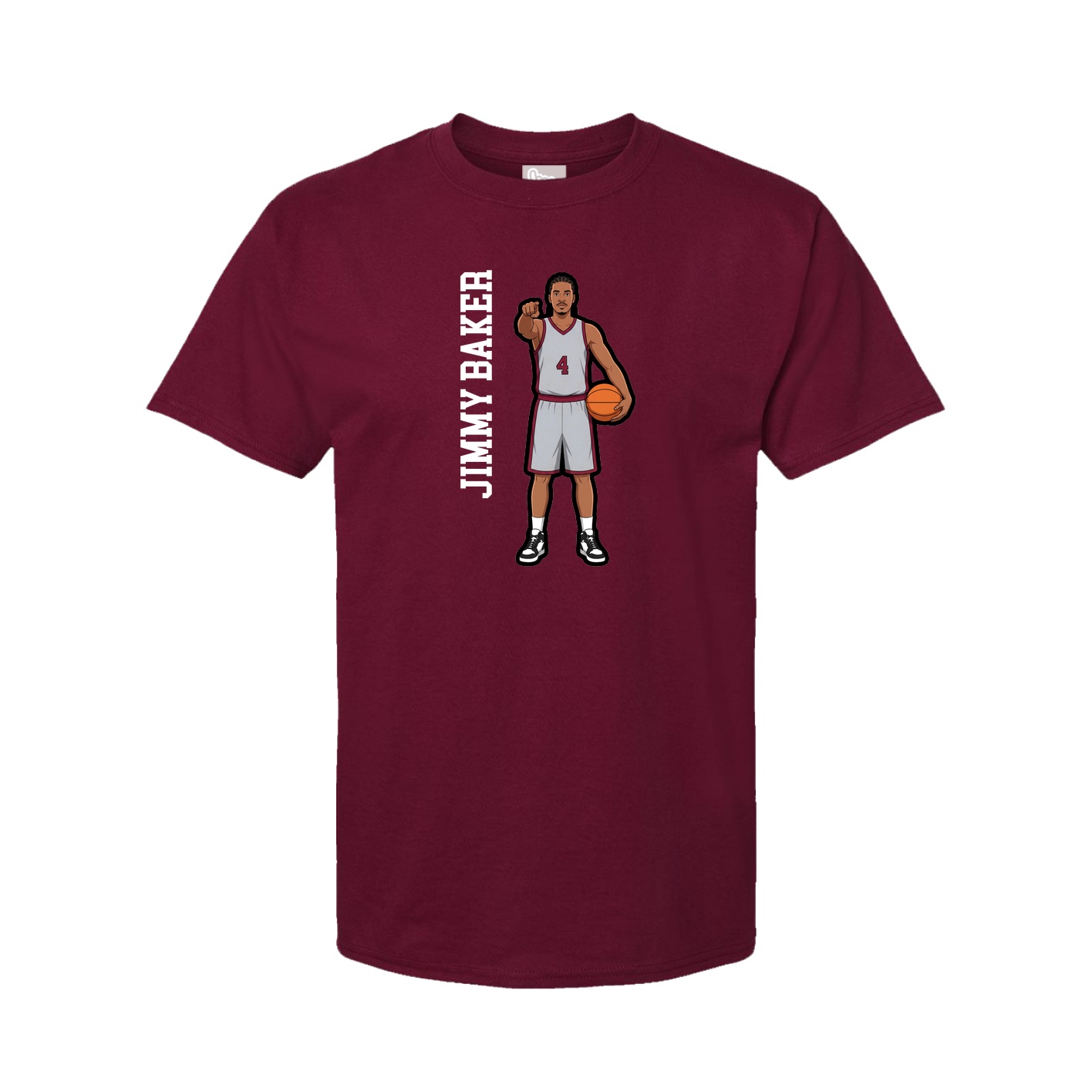 Tee — Name Vertical in Cardinal