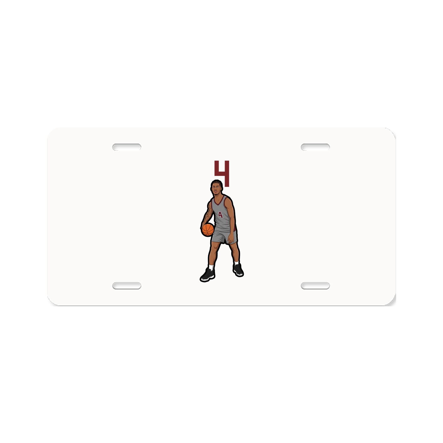 License Plate — Number Top in Classic