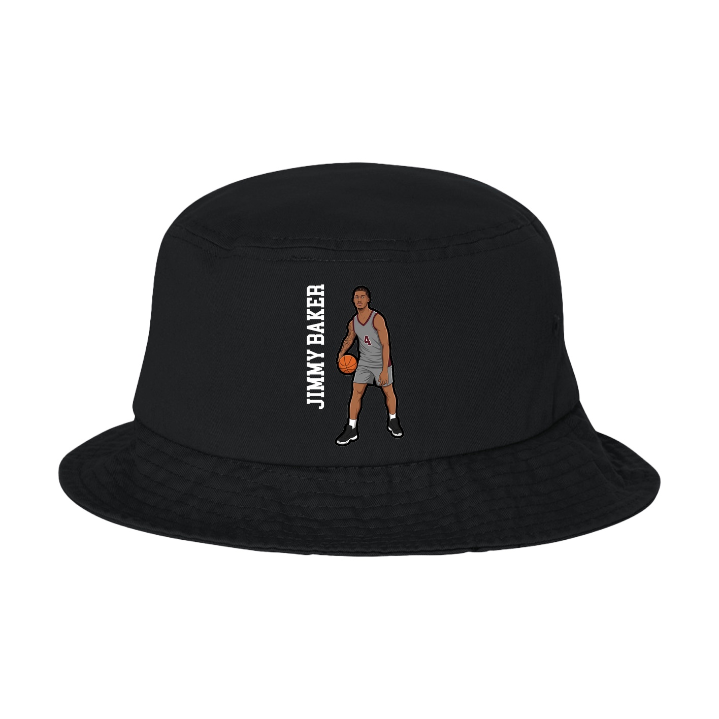 Bucket Cap — Name Vertical in Black