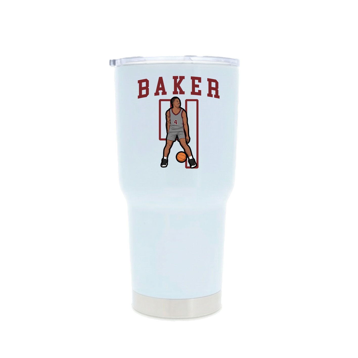 30oz Stainless Steel Tumbler — Shirsey in White