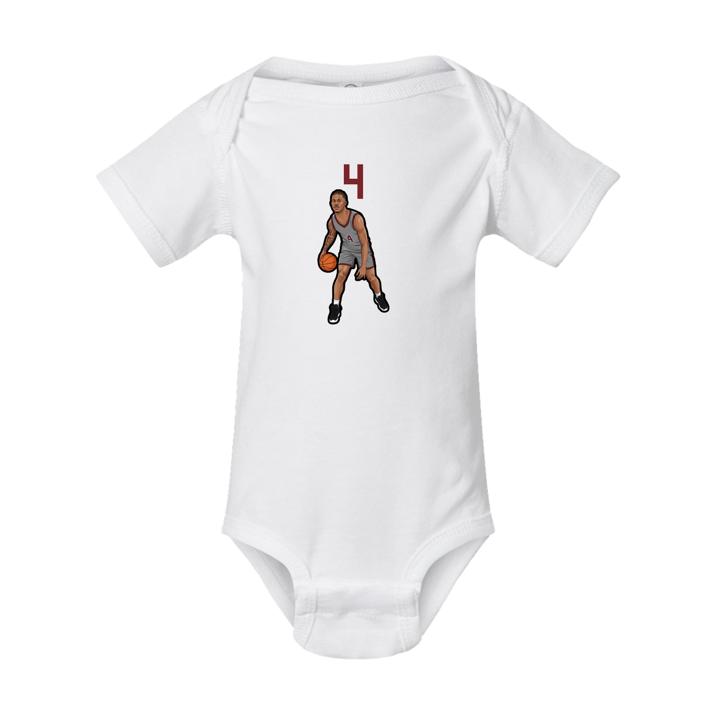 Baby Onesie — Number Top in White