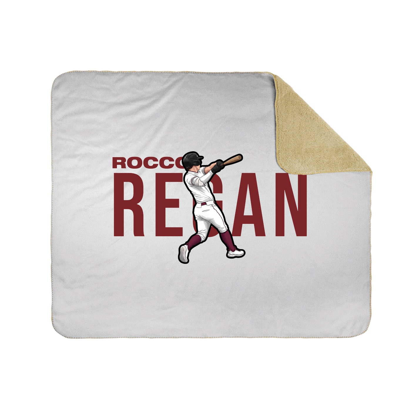Throw Blanket — Player Name in White