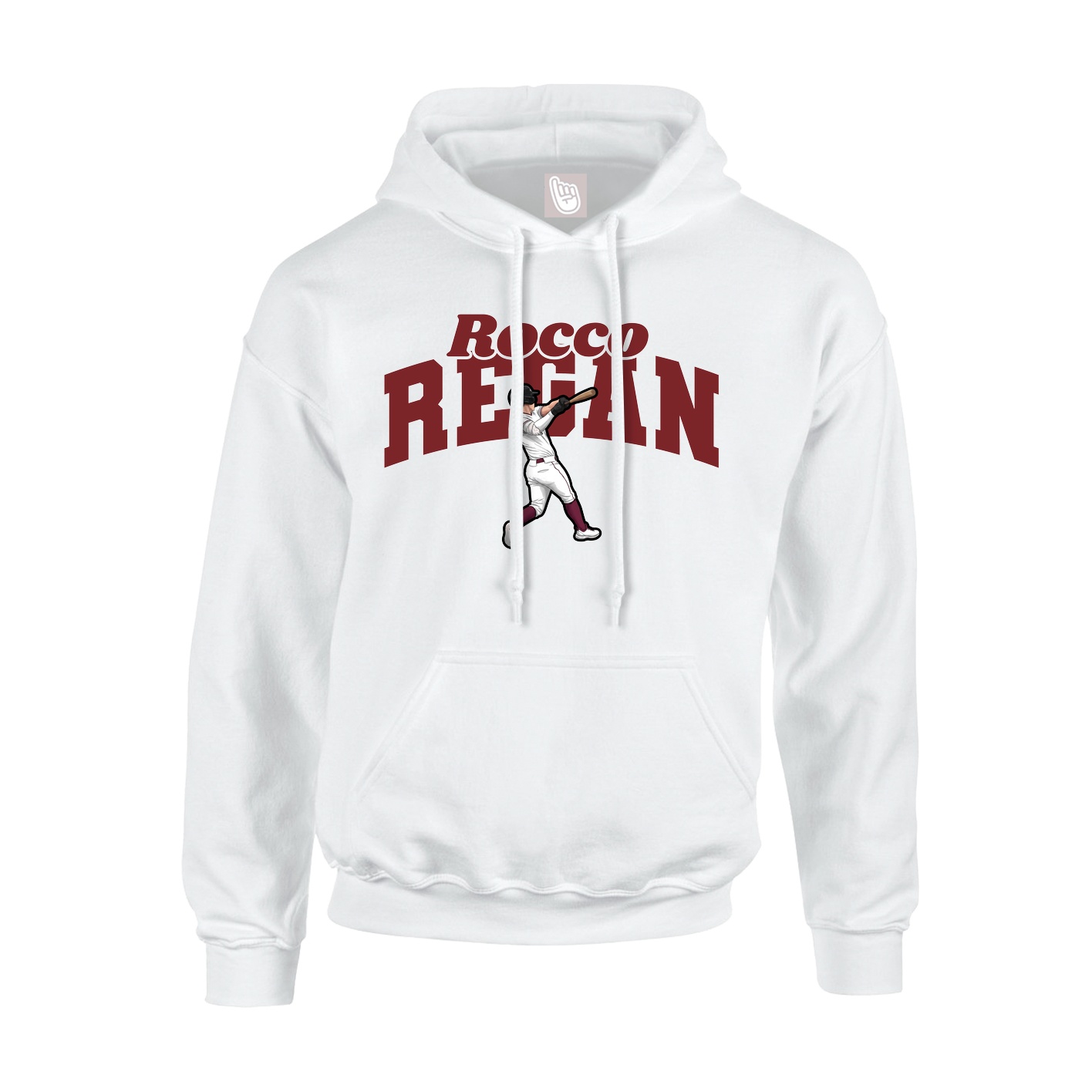 Hoodie — Signature Arch in White