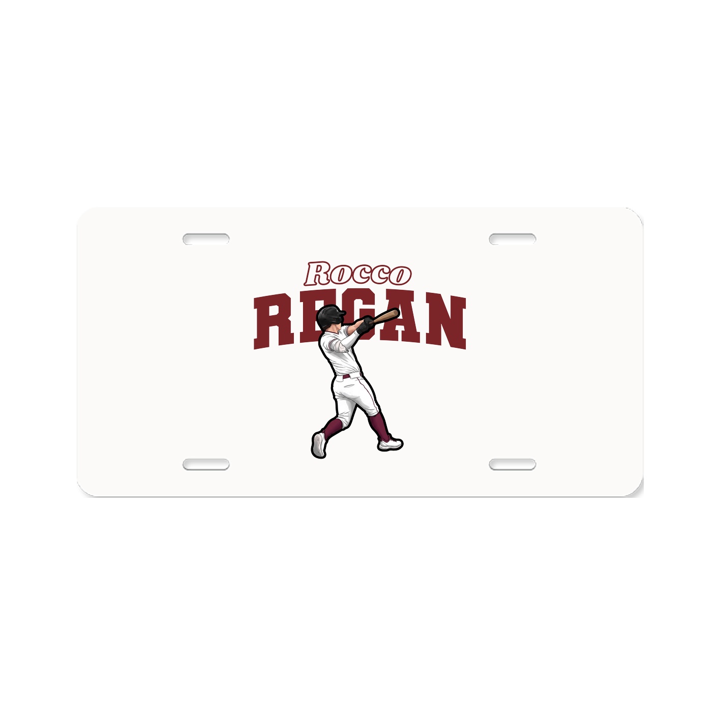 License Plate — Name Arch in Classic