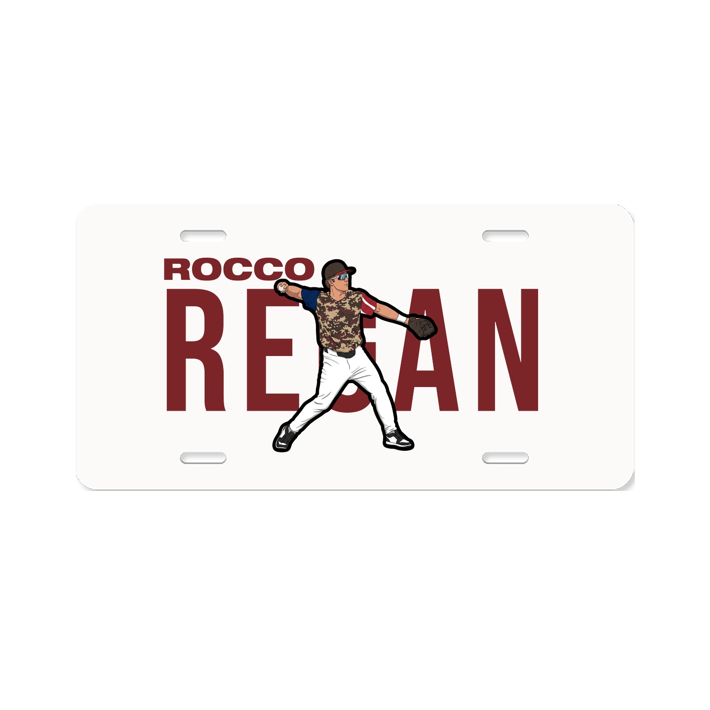 License Plate — Player Name in Classic