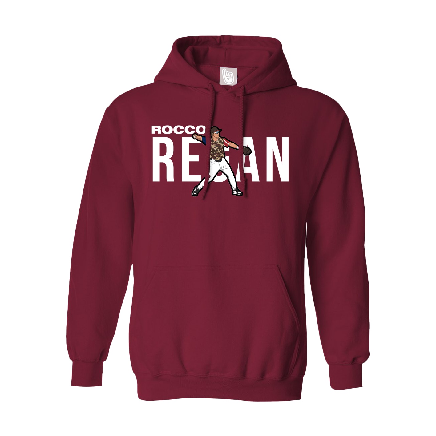 Hoodie — Player Name in Cardinal