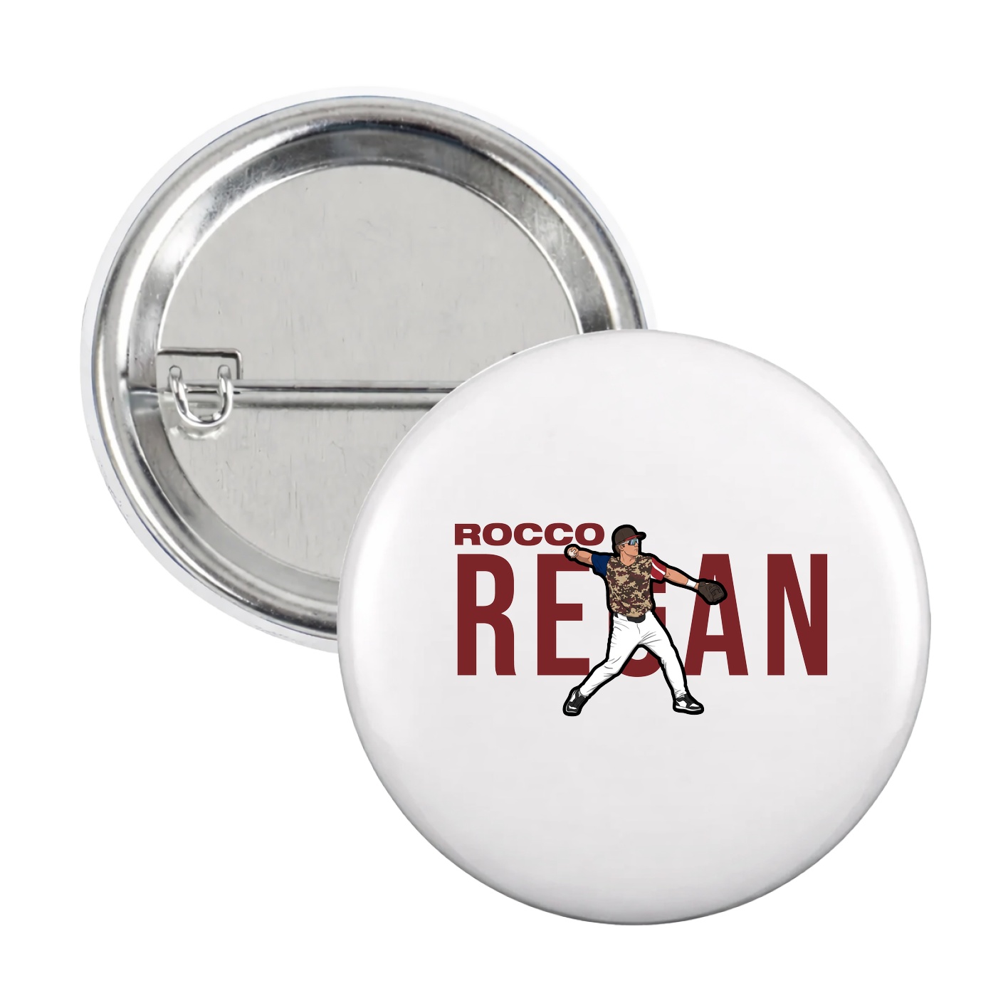 Game Day Button — Player Name in White