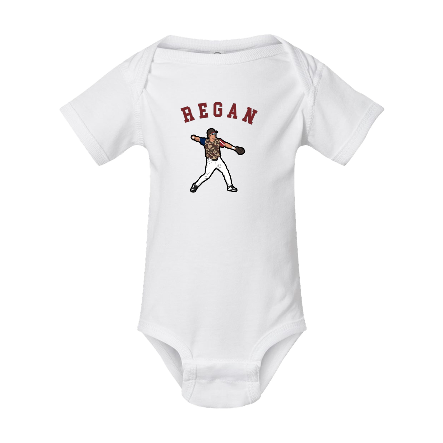 Baby Onesie — Shirsey Arch in White