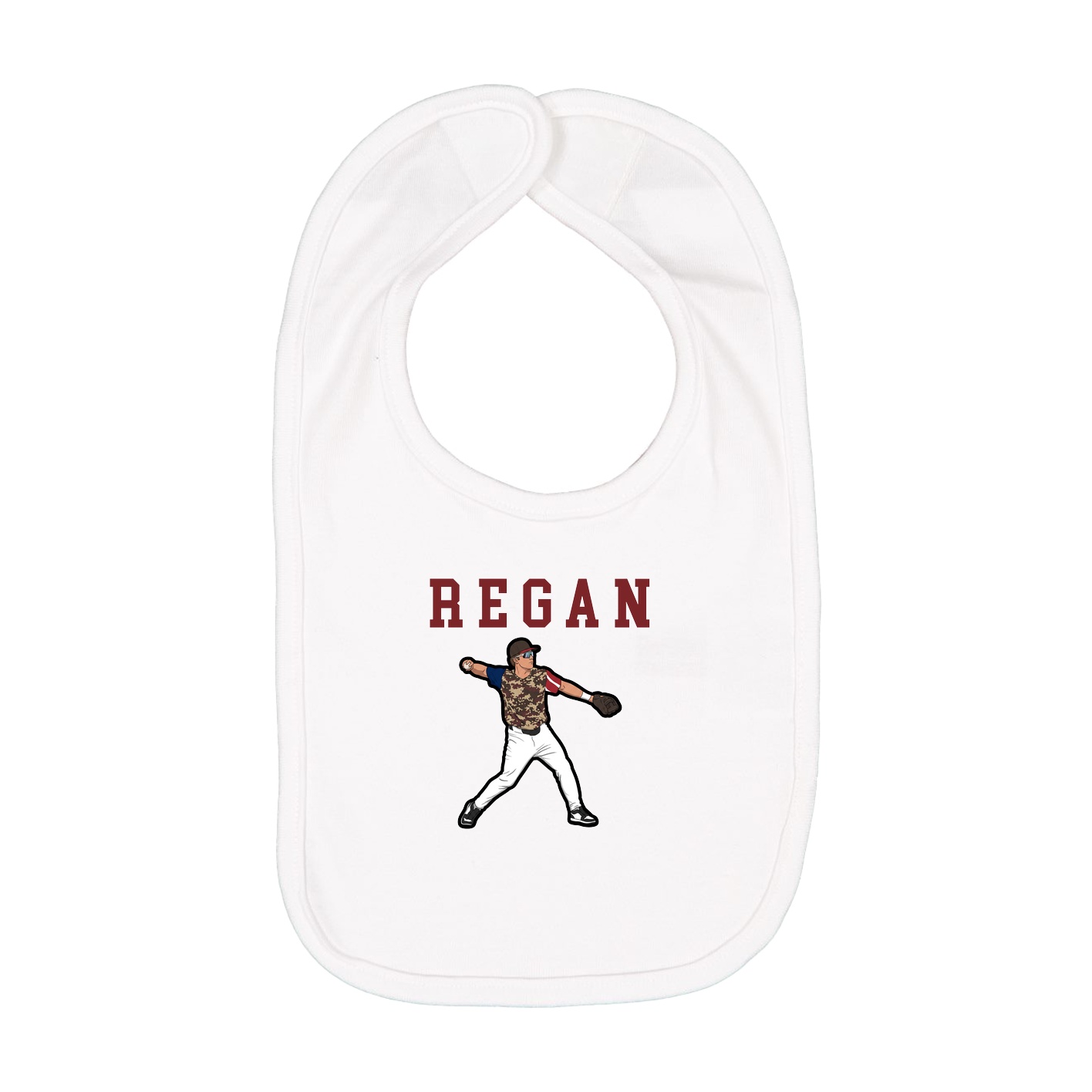 Infant Bib — Shirsey in White