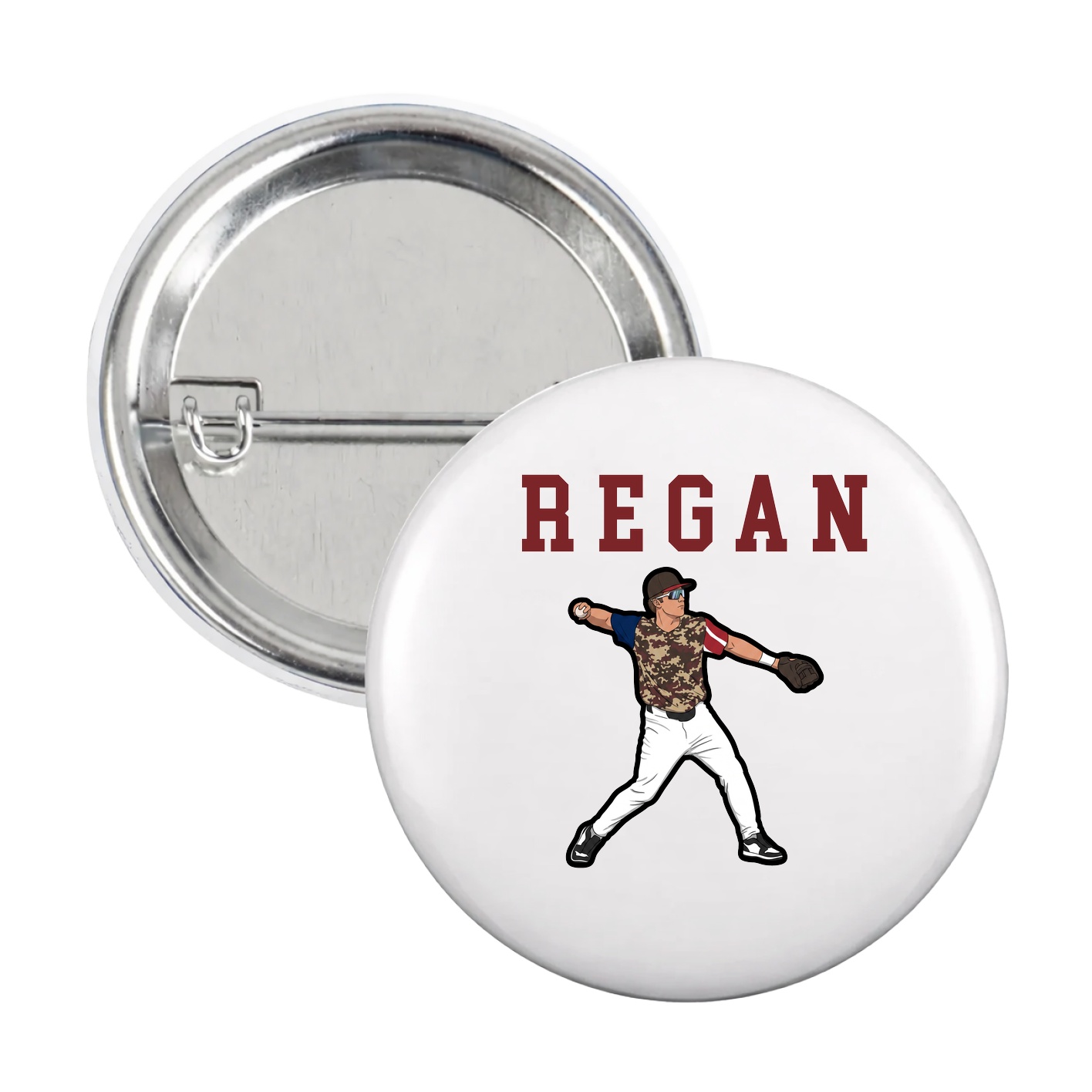 Game Day Button — Shirsey in White