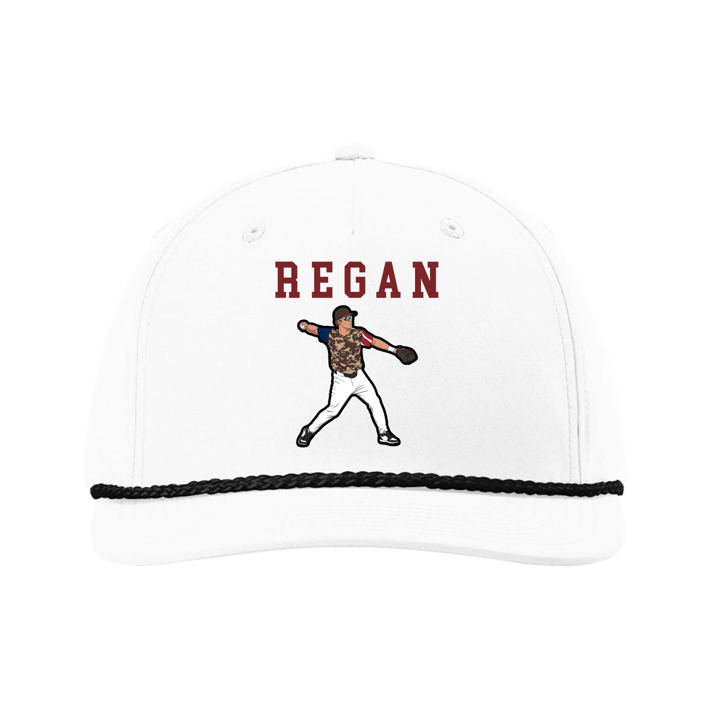 Five-Panel Classic Rope Cap — Shirsey in White