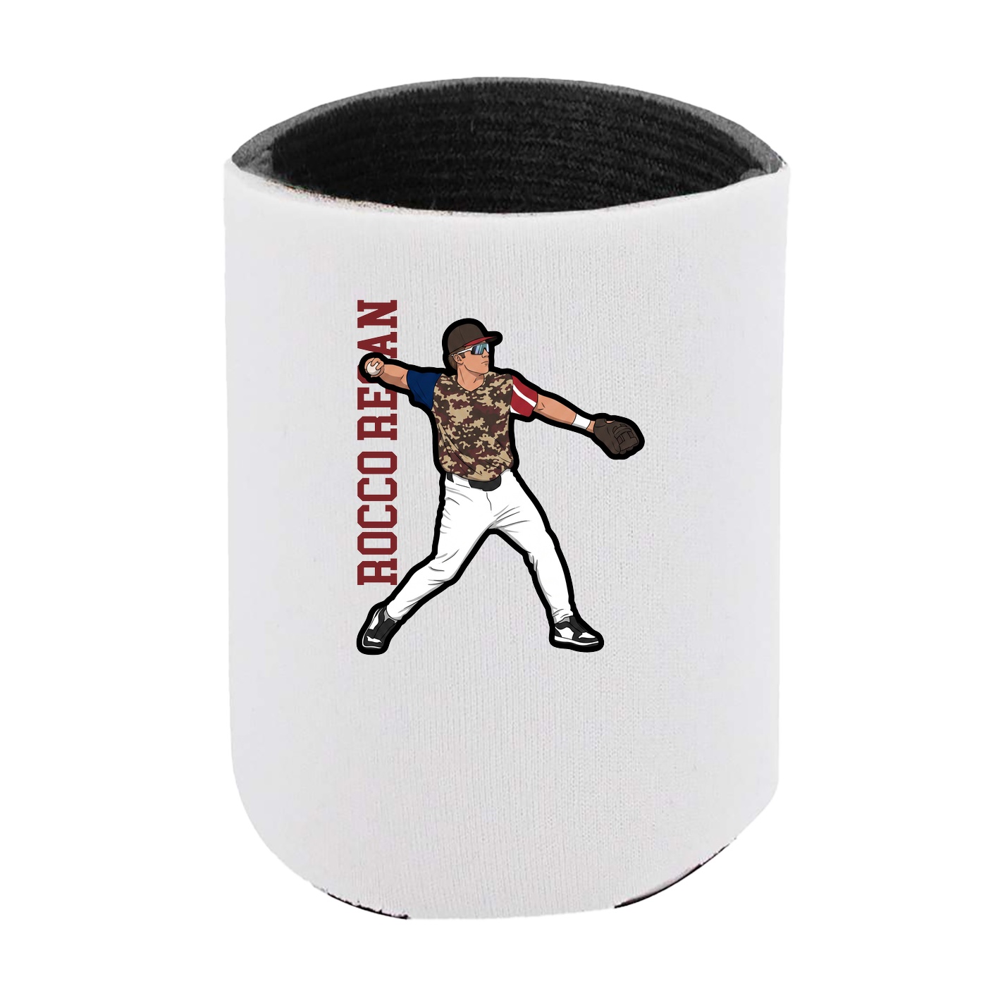Can Holder — Name Vertical in White