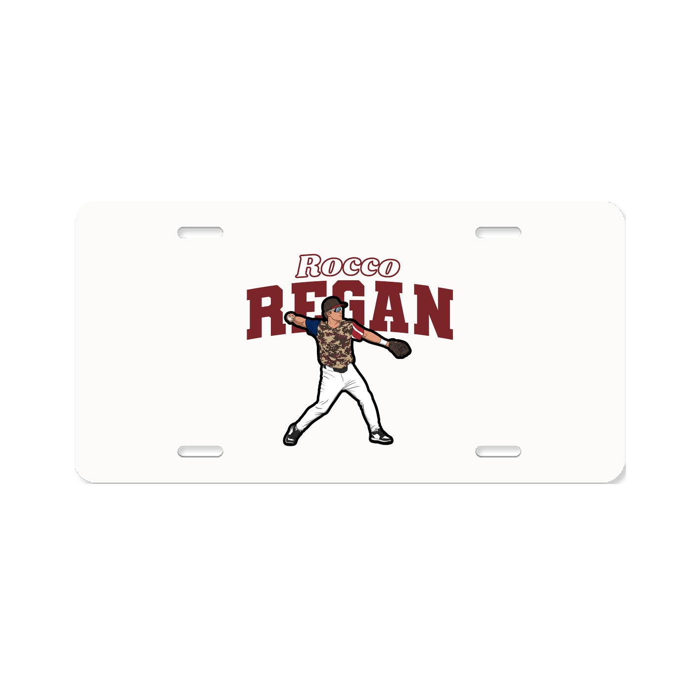 License Plate — Name Arch in Classic