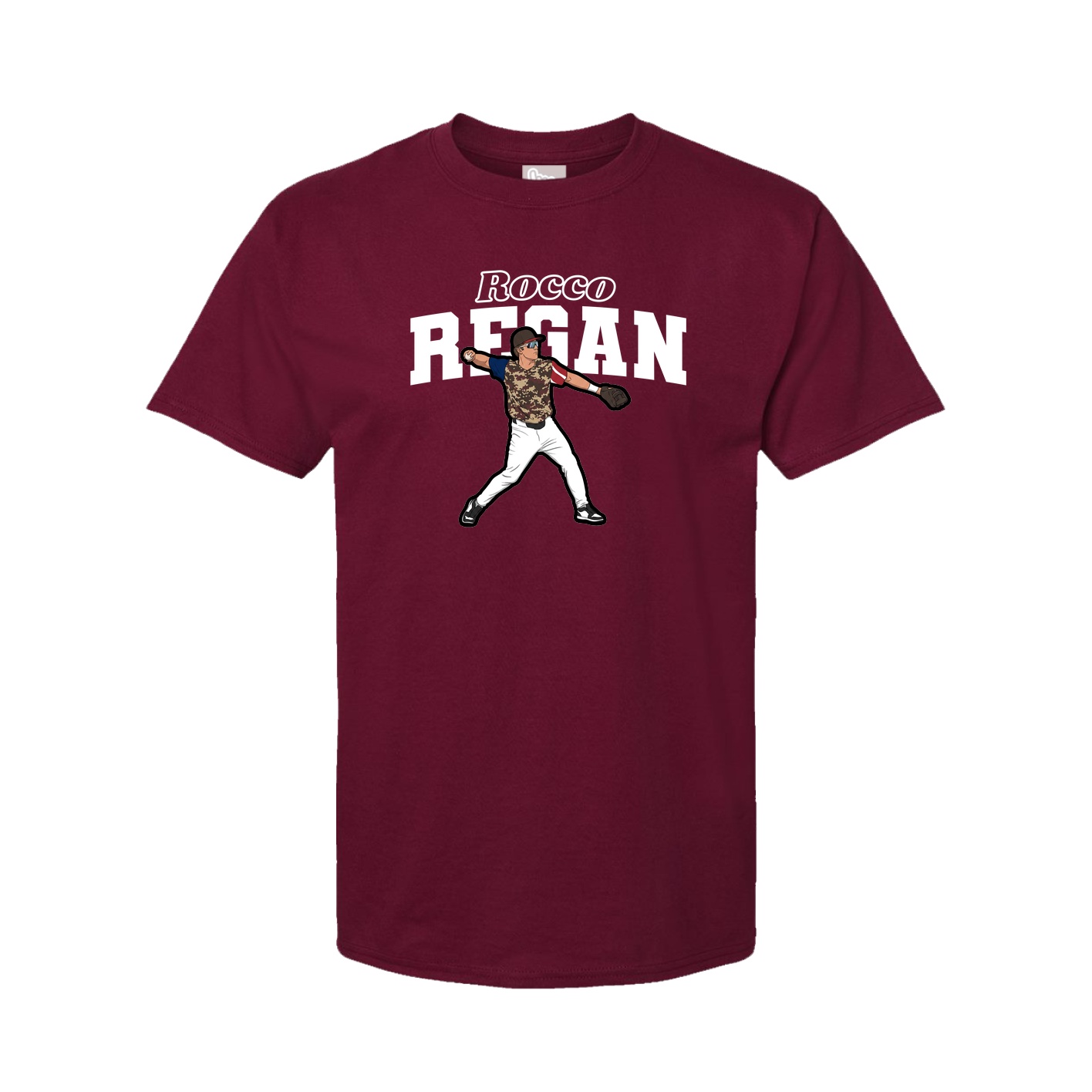 Youth Tee — Name Arch in Cardinal
