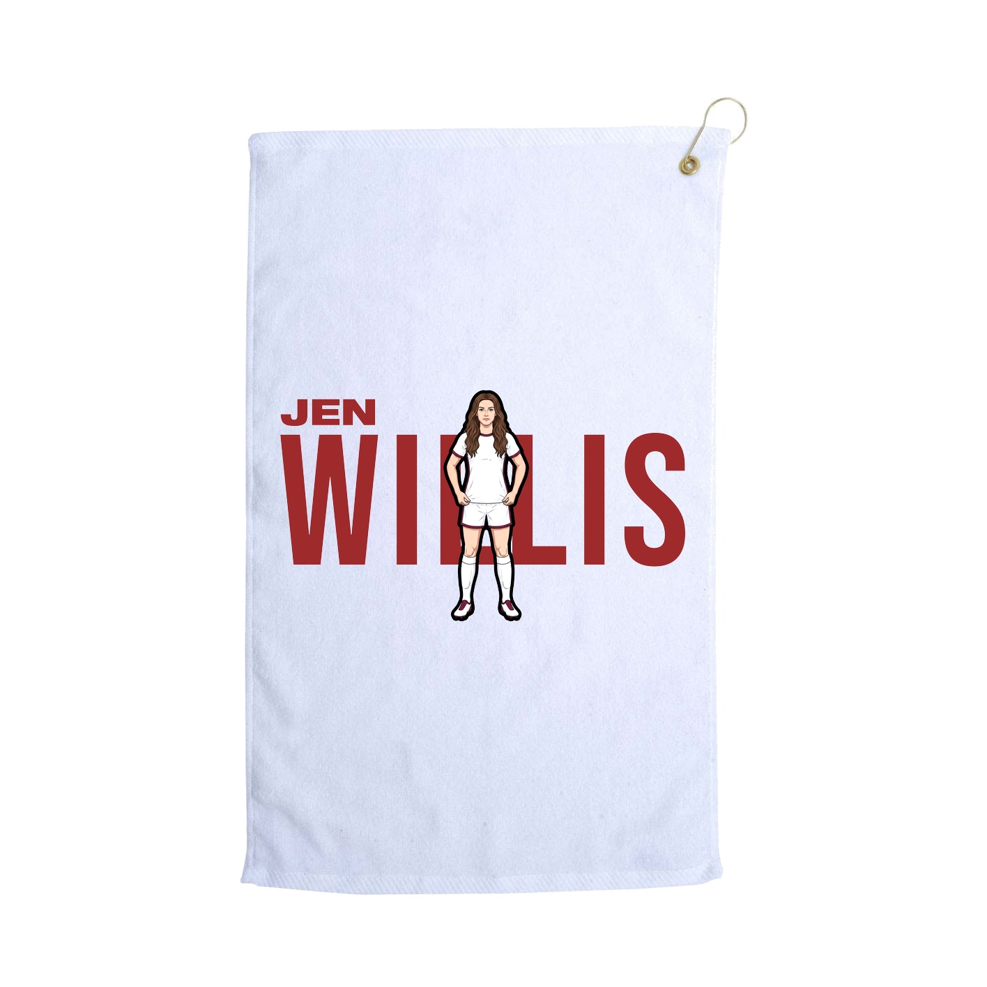 Golf Towel — Player Name in White