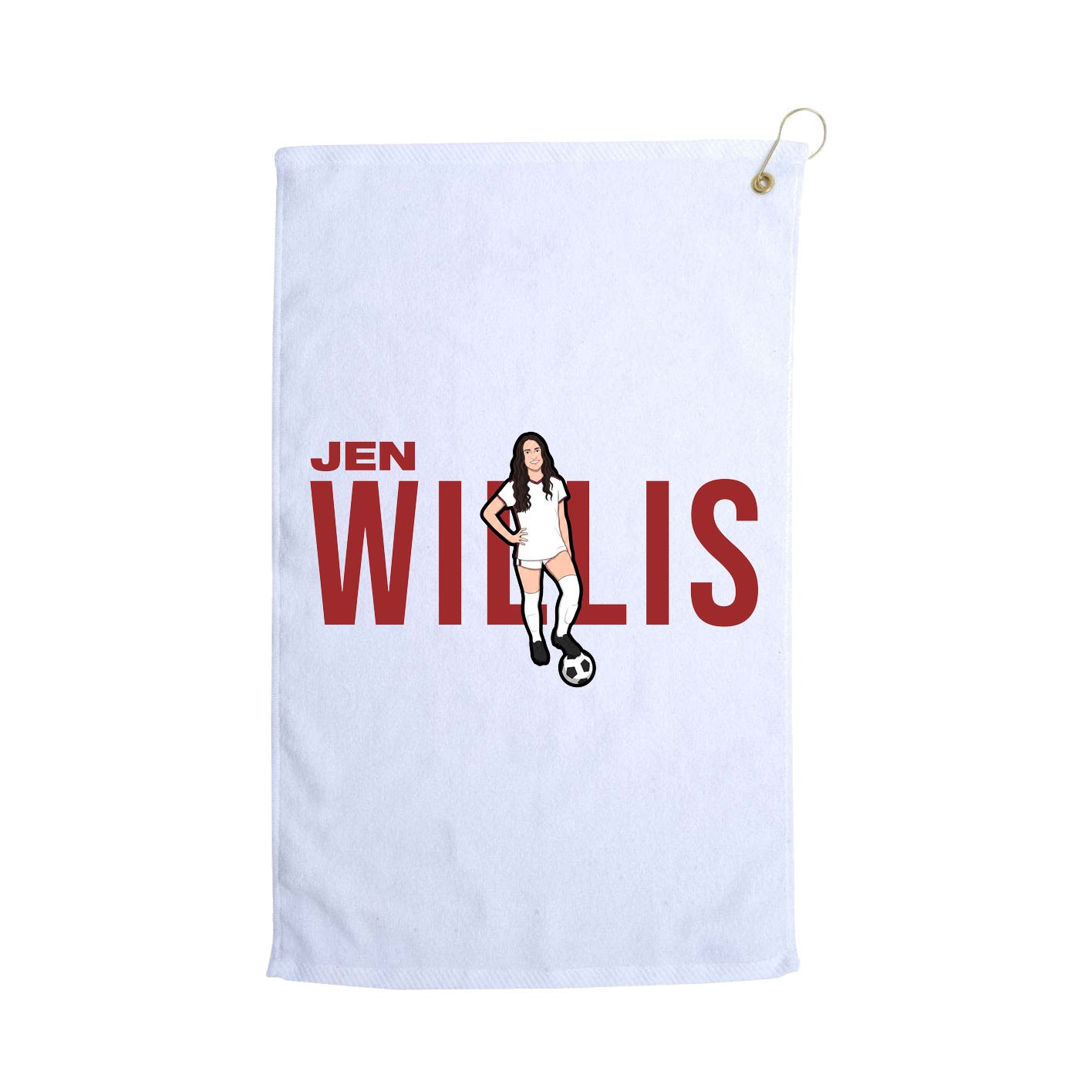 Golf Towel — Player Name in White