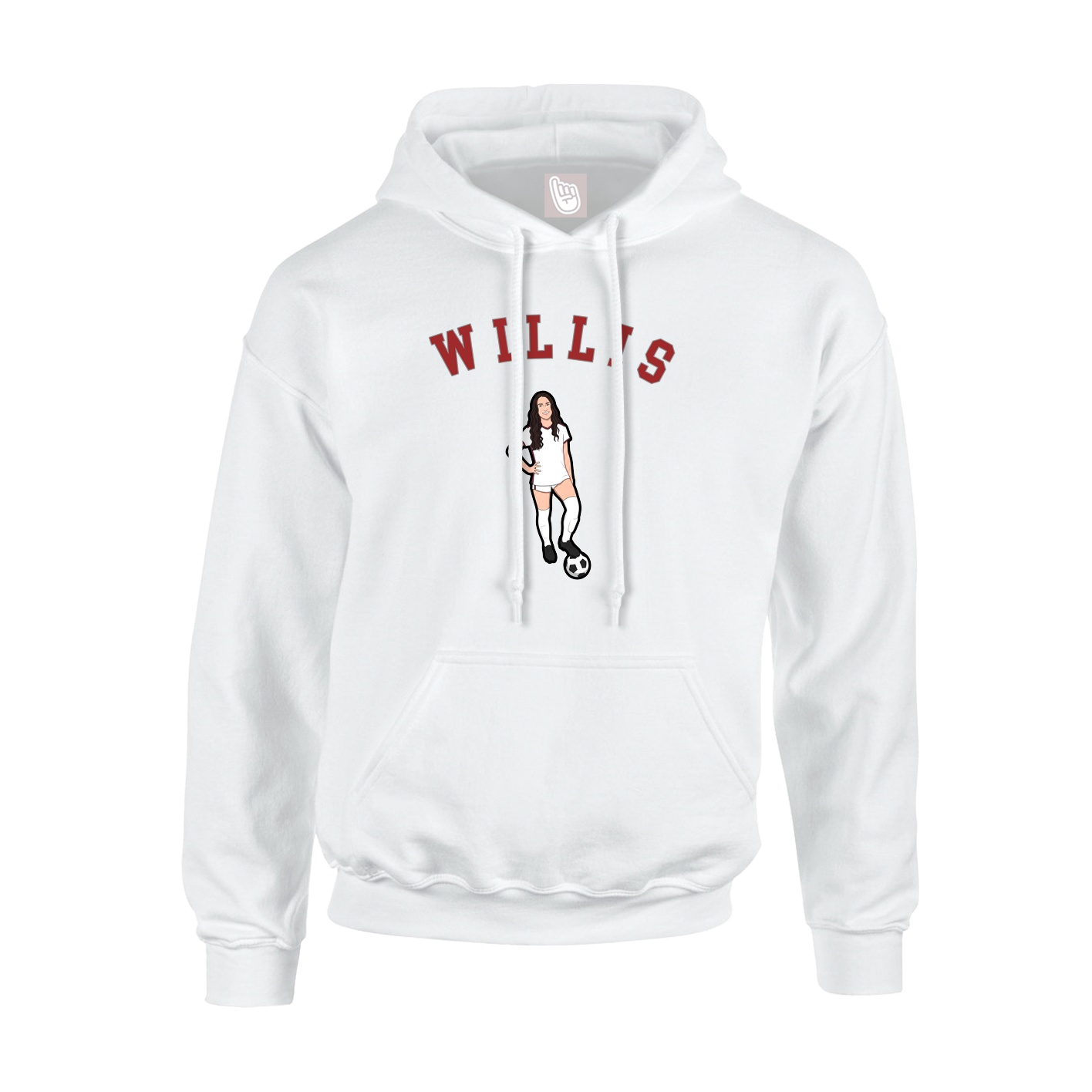 Hoodie — Shirsey Arch in White