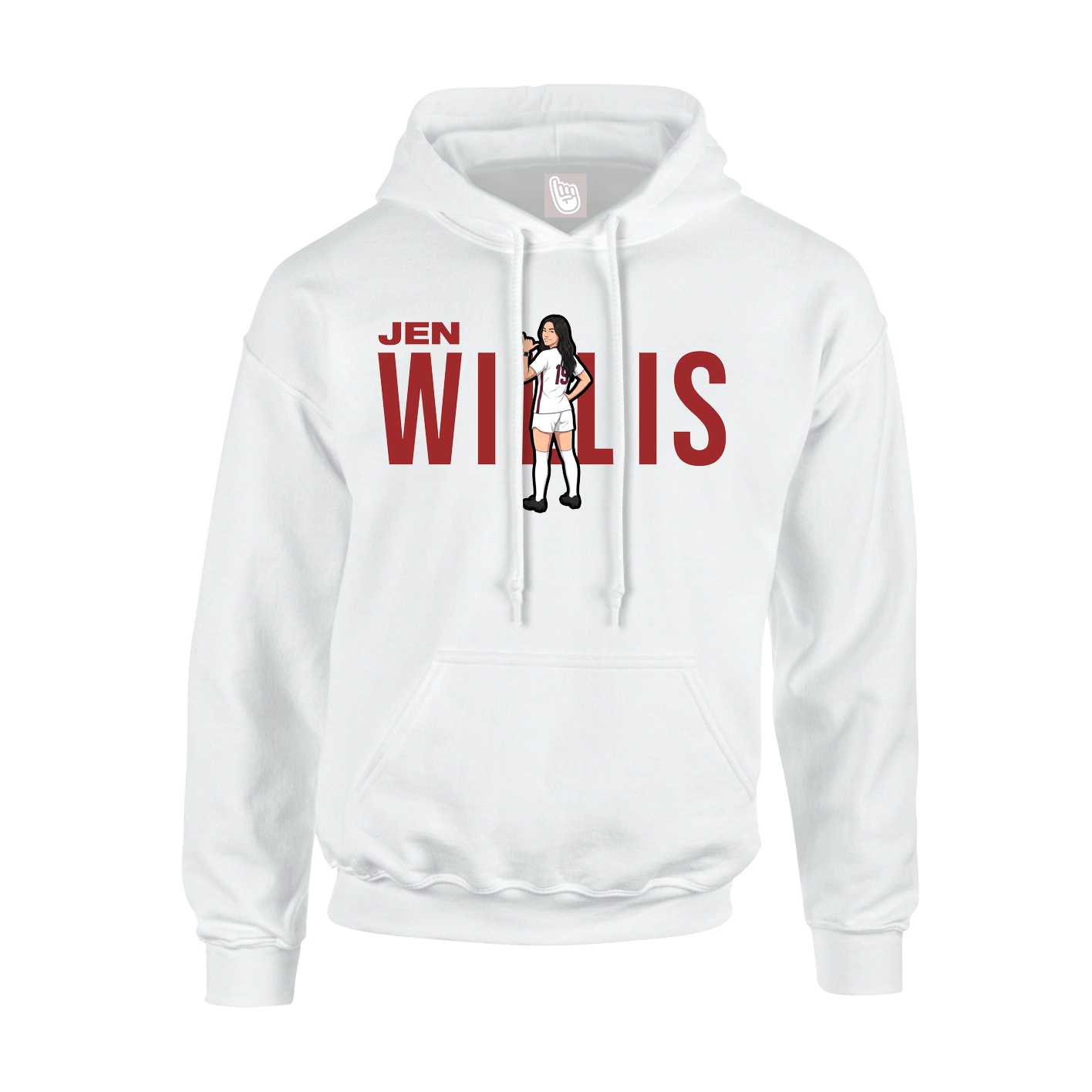 Hoodie — Player Name in White