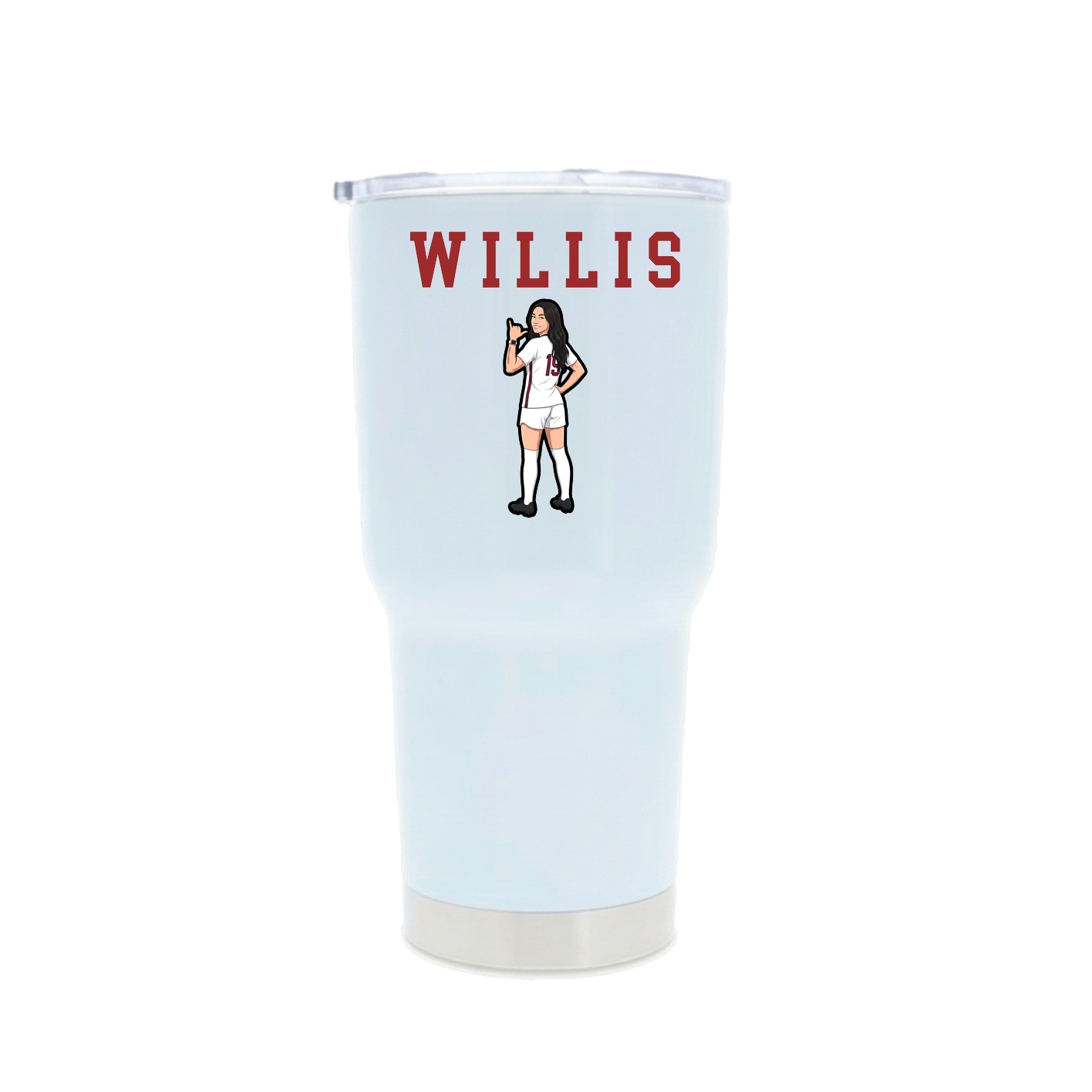 30oz Stainless Steel Tumbler — Shirsey in White