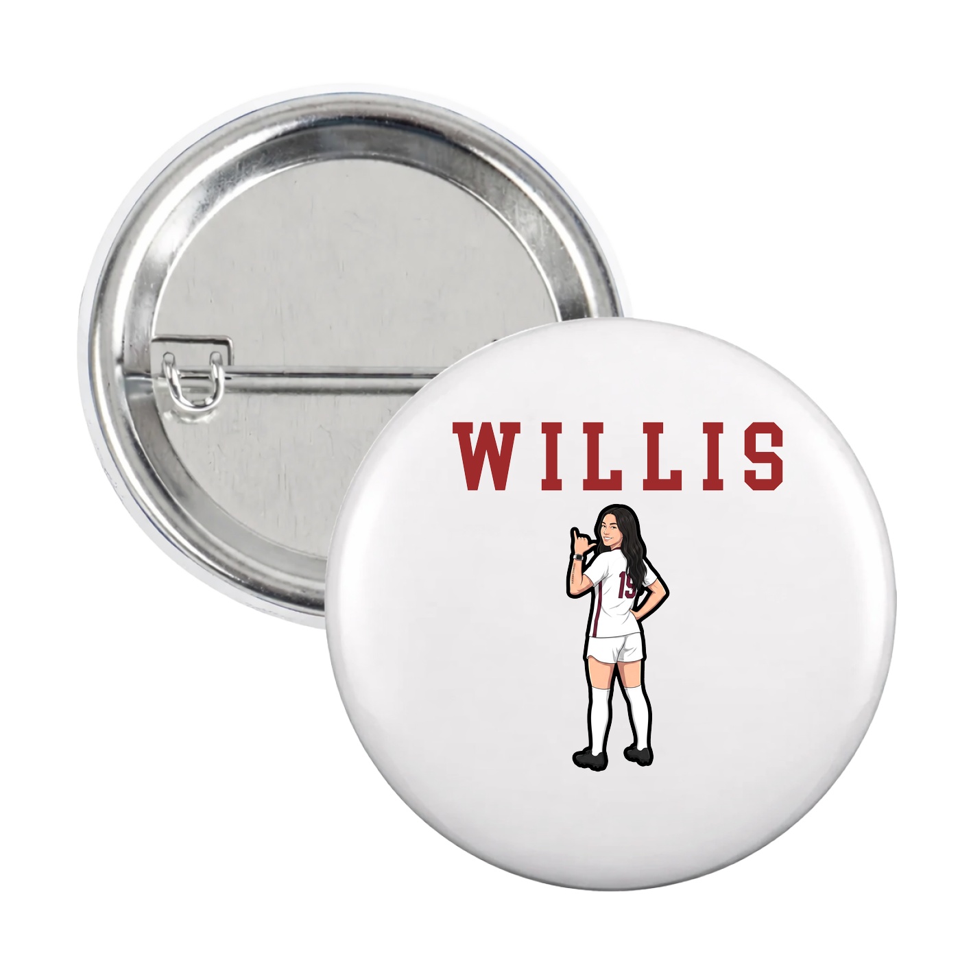 Game Day Button — Shirsey in White