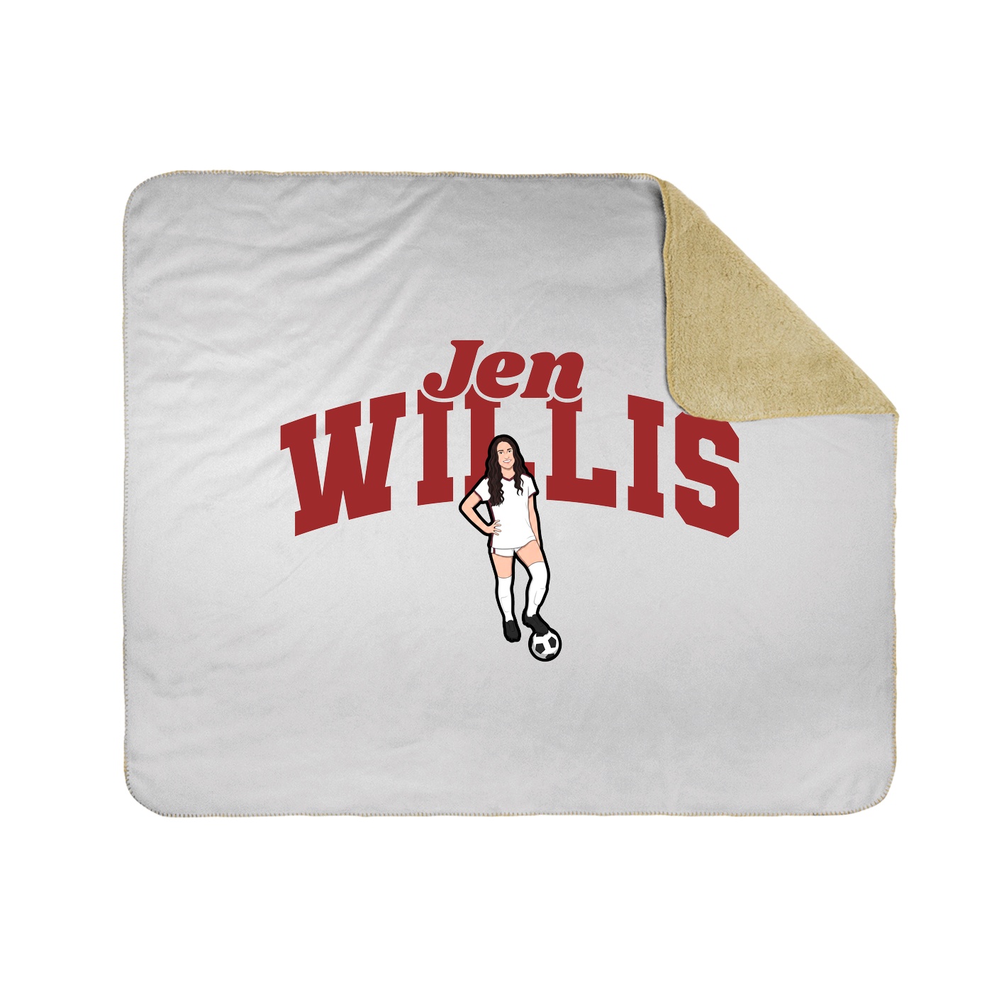 Throw Blanket — Signature Arch in White