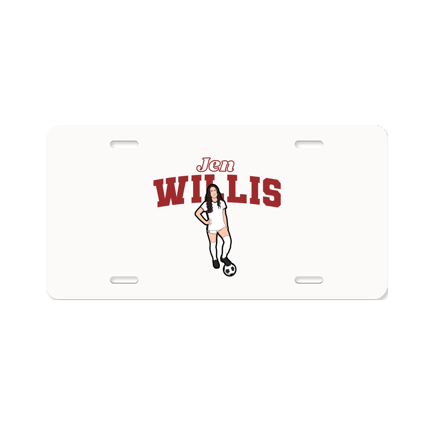 License Plate — Name Arch in Classic