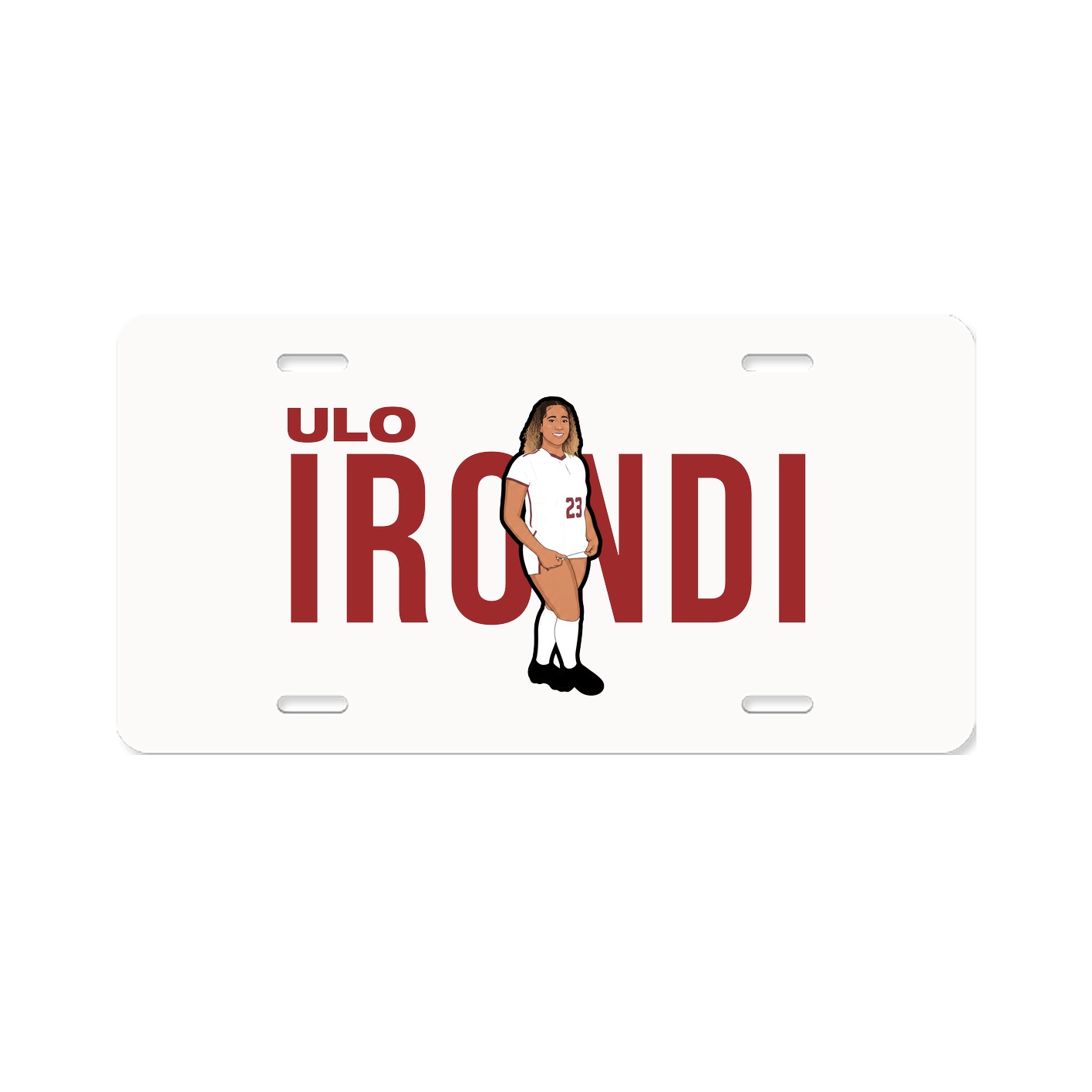 License Plate — Player Name in Classic