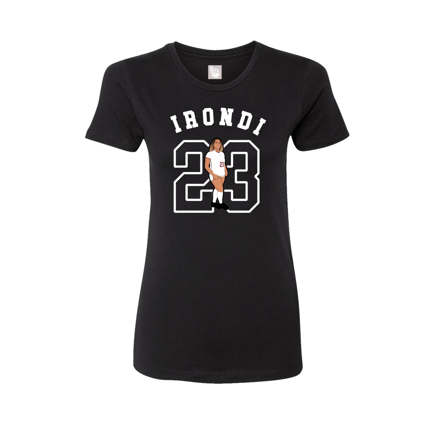 Fitted Women's Tee — Shirsey Arch in Black