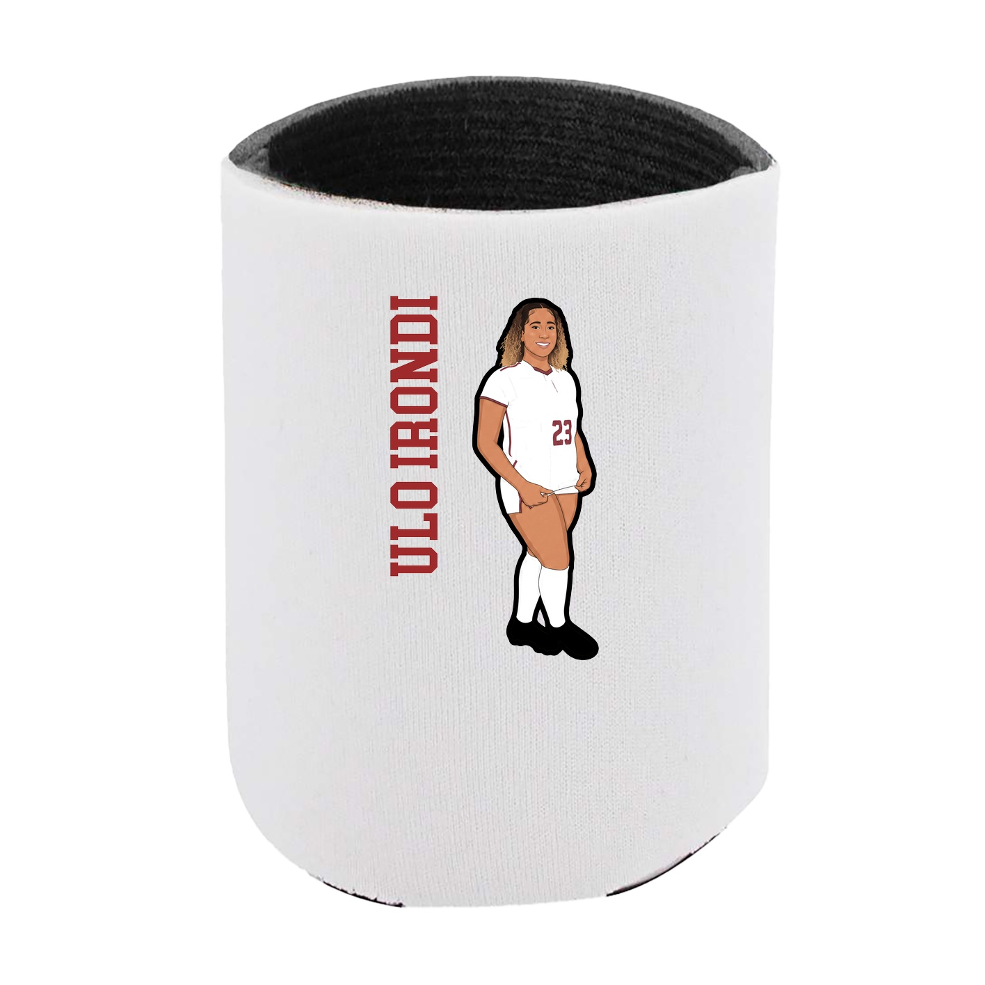 Can Holder — Name Vertical in White