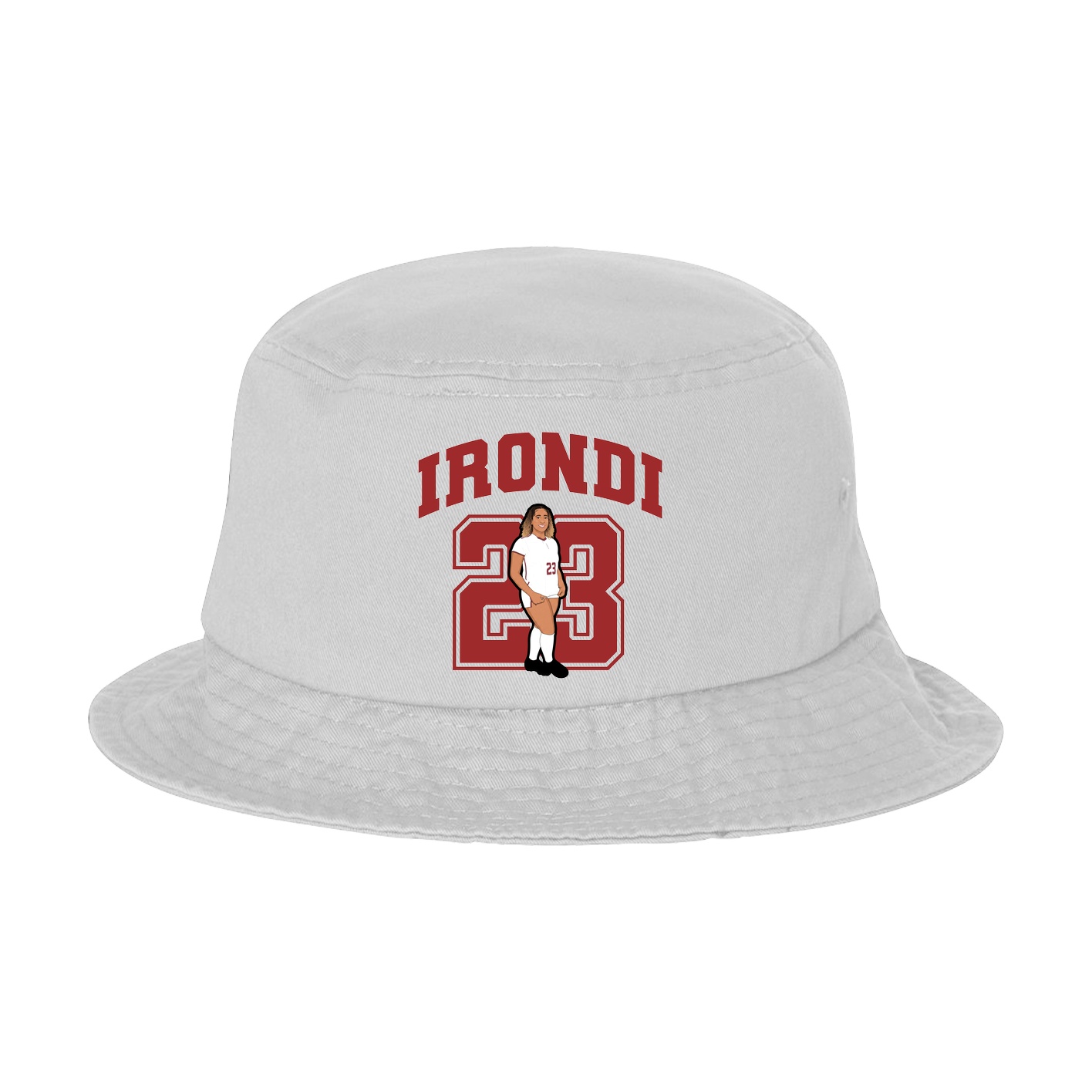 Bucket Cap — Number in White