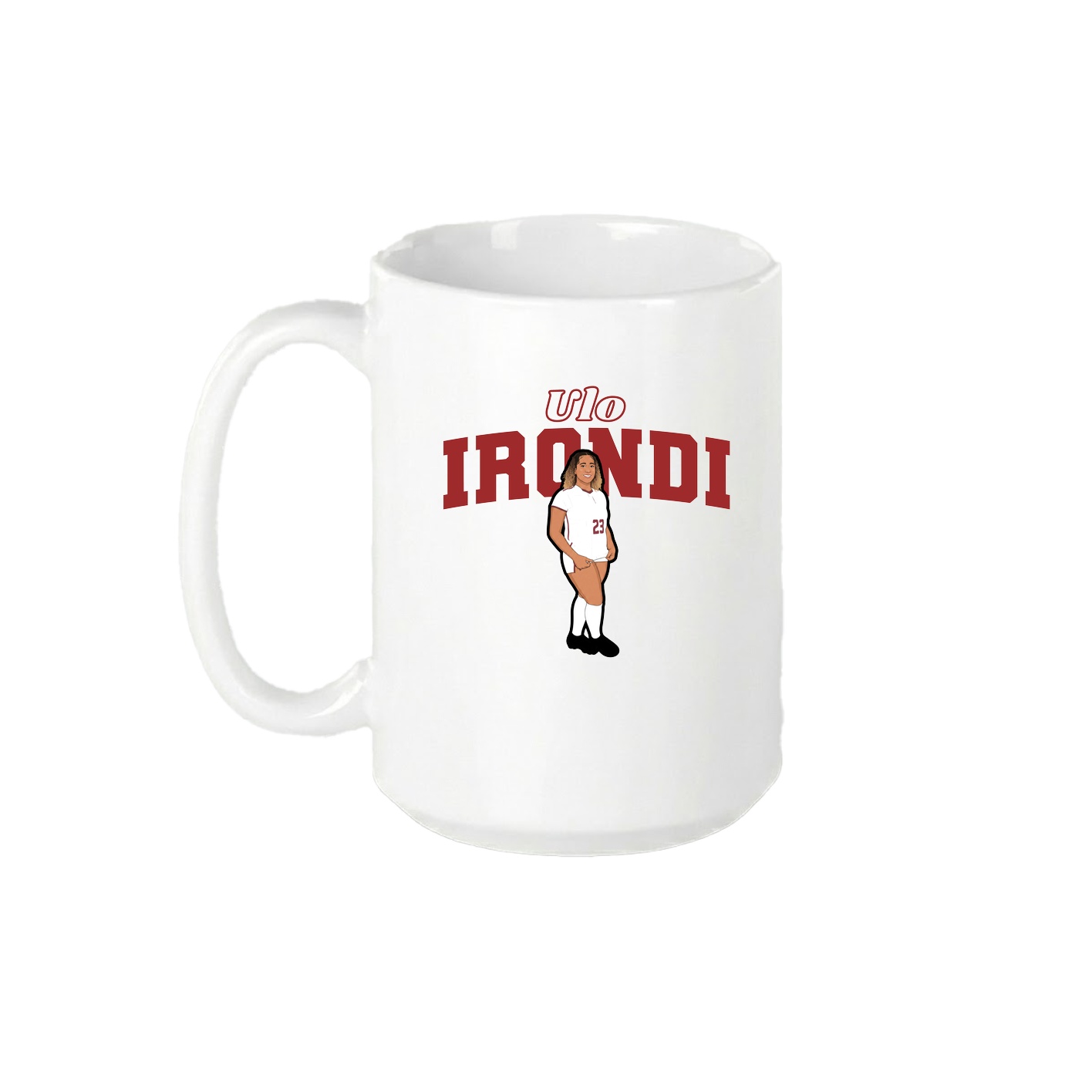 15oz Coffee Mug — Name Arch in White